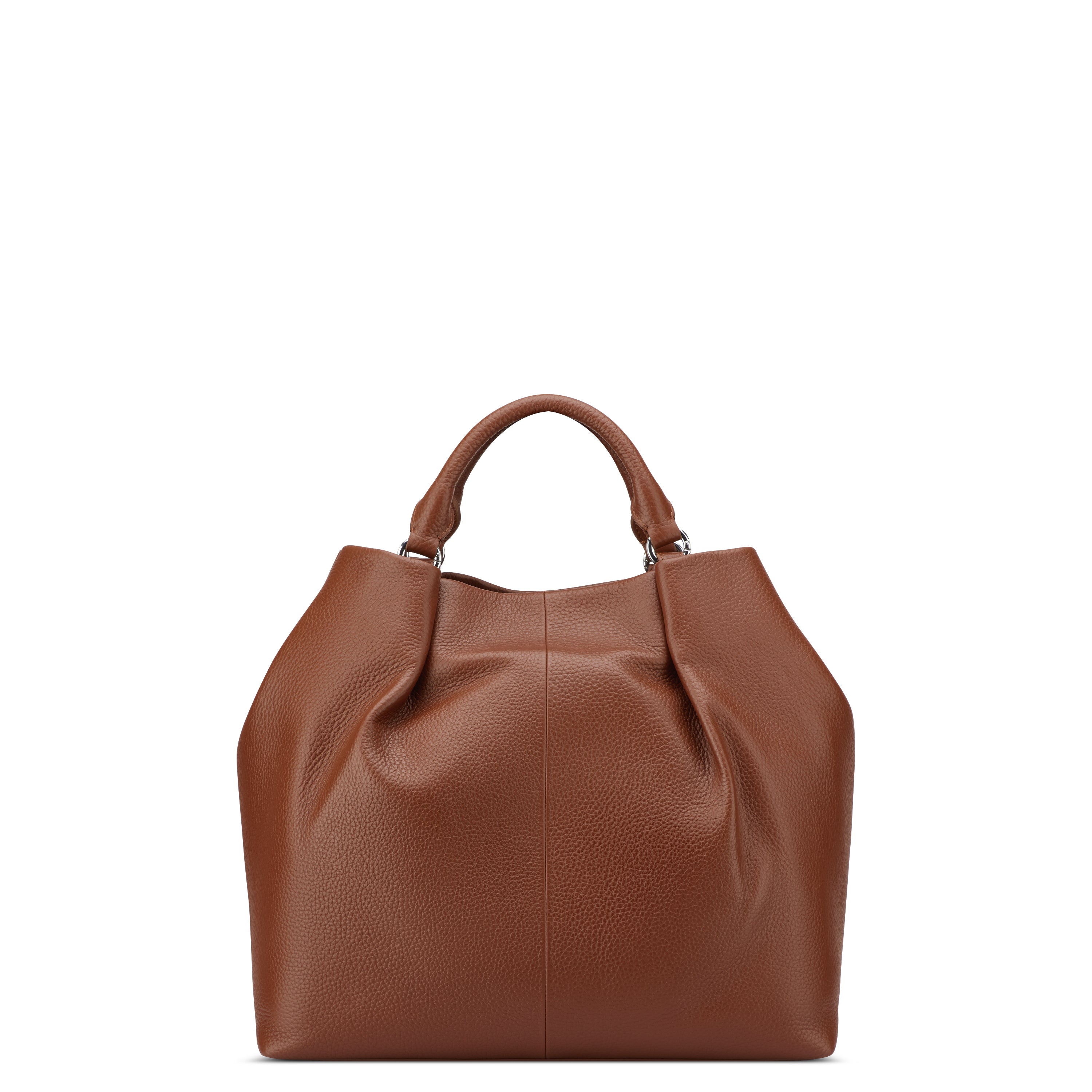 LE CUIR GRAINE| Sac à Main COGNAC