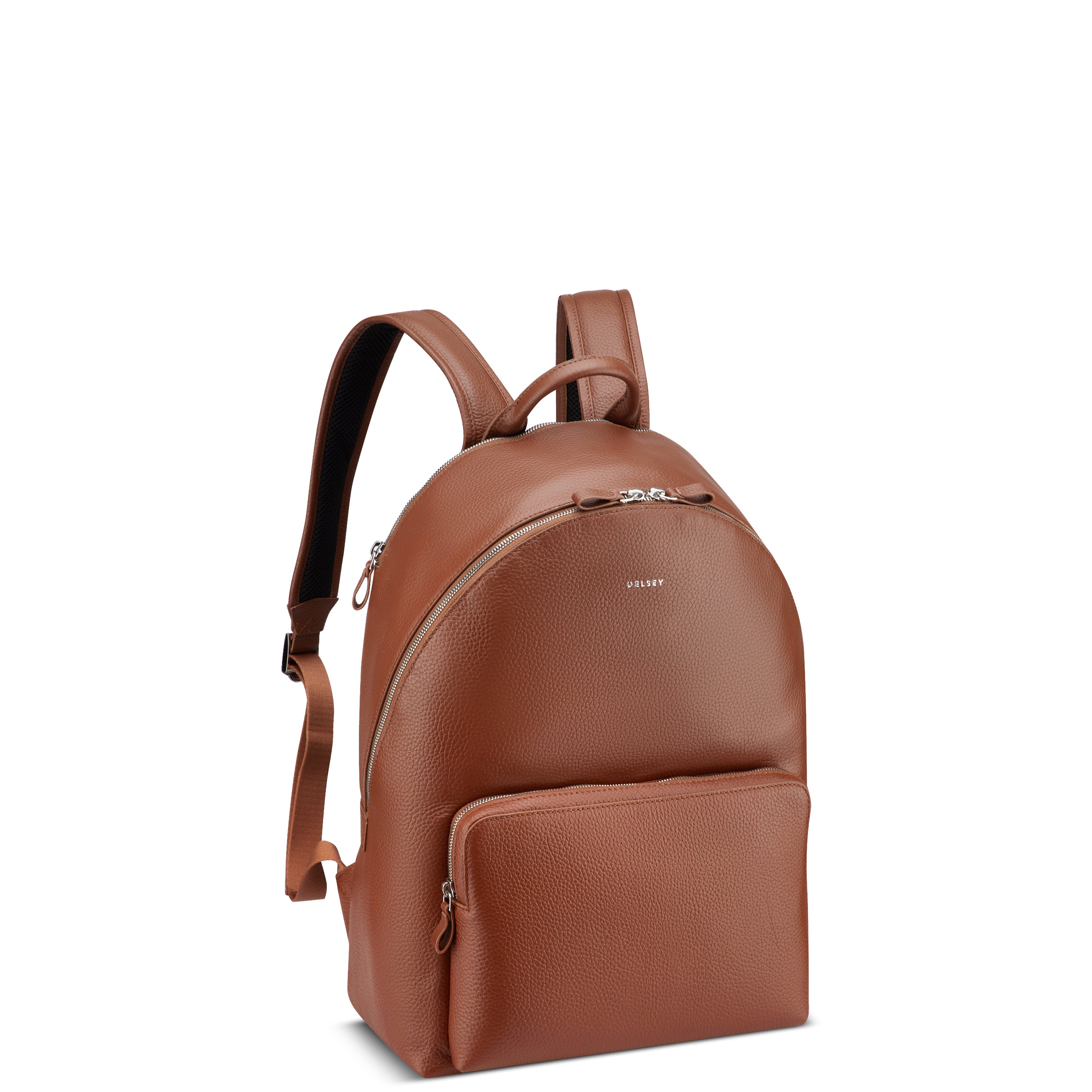 LE CUIR GRAINE| 2-Compartments Backpack 23.52L COGNAC