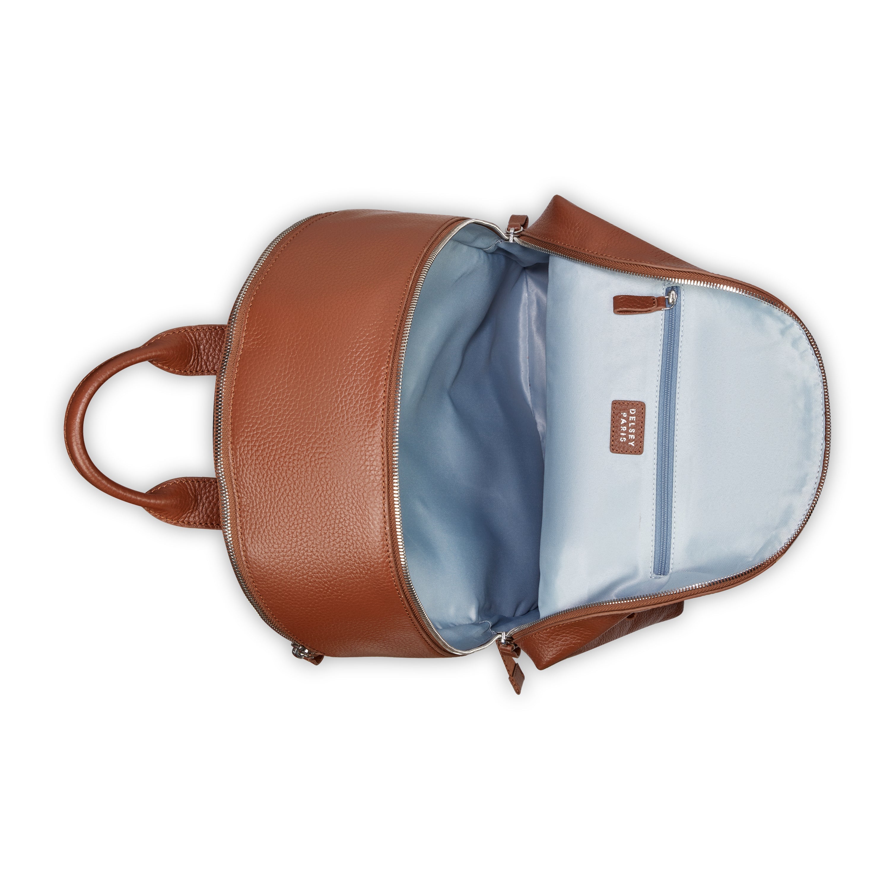 LE CUIR GRAINE| 2-Compartments Backpack 23.52L COGNAC
