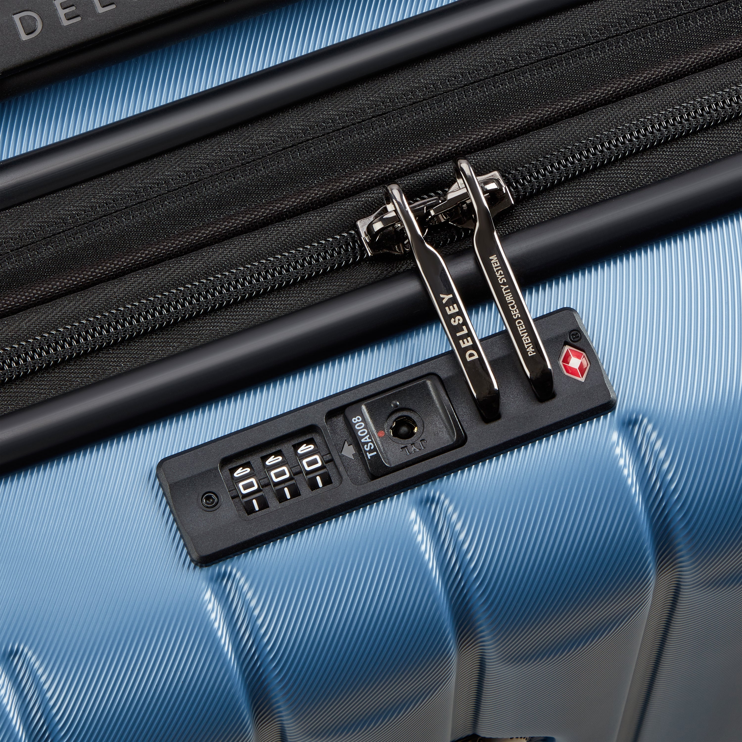 LONGITUDE| Suitcase Cabin slim Expandable 55 CM BLUE