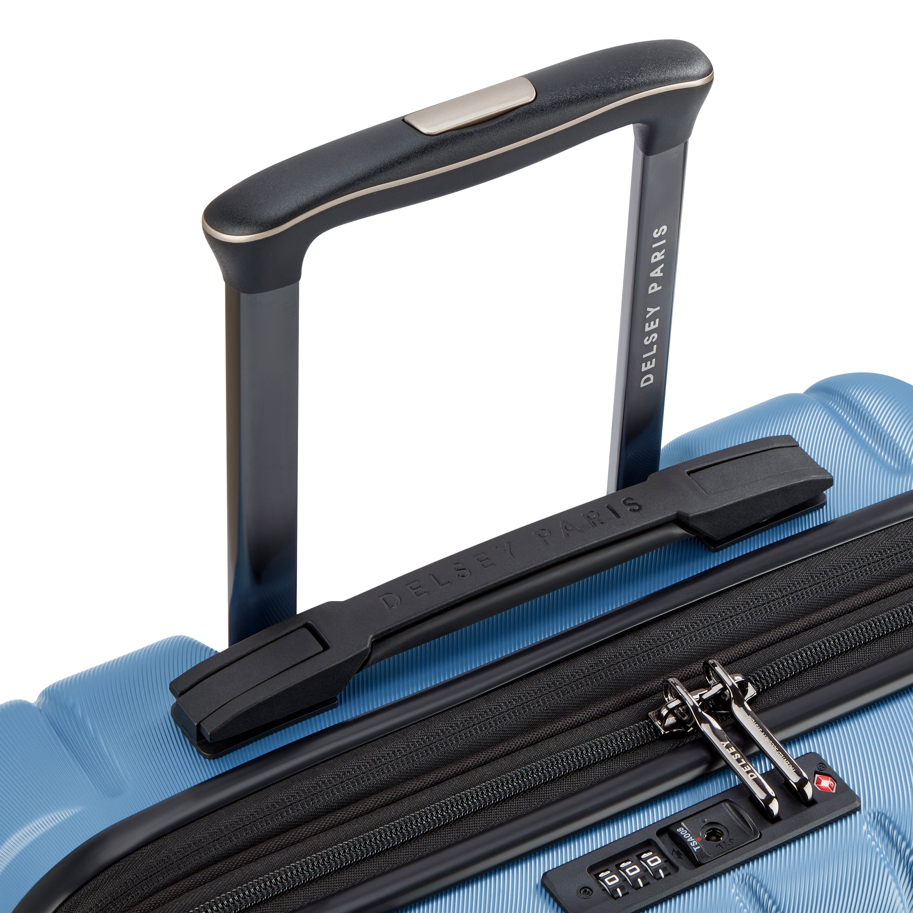 LONGITUDE| Suitcase Cabin slim Expandable 55 CM BLUE
