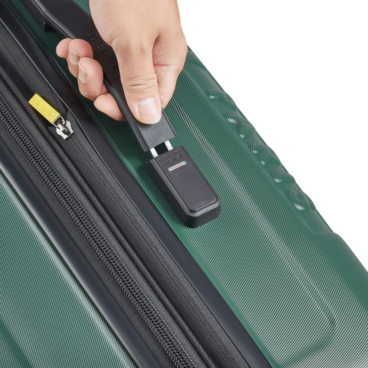 LONGITUDE | Expandable Large Check-In Suitcase 76 CM green