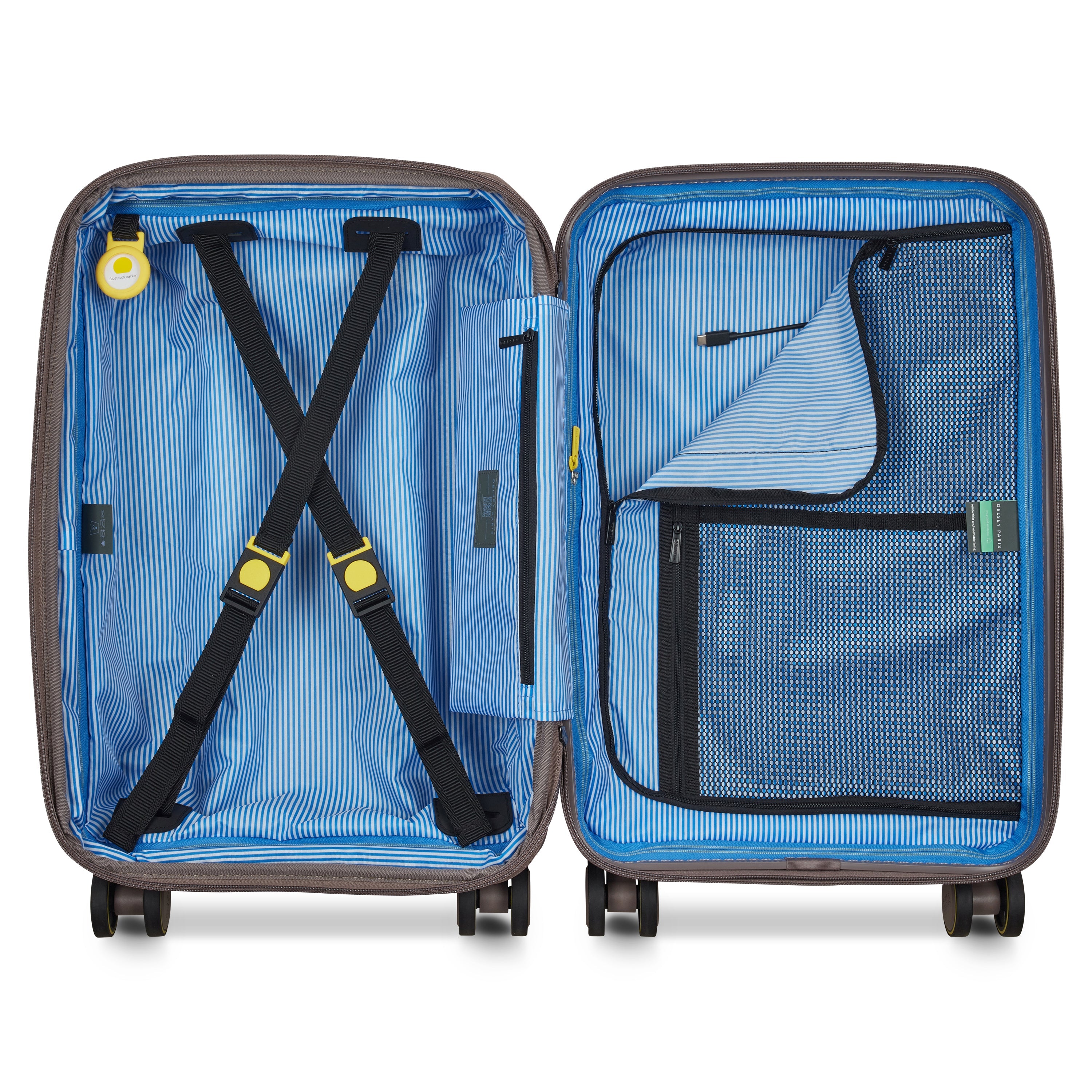 LUTECE| Koffer Kabine Erweiterbar 55 CM BRAUN