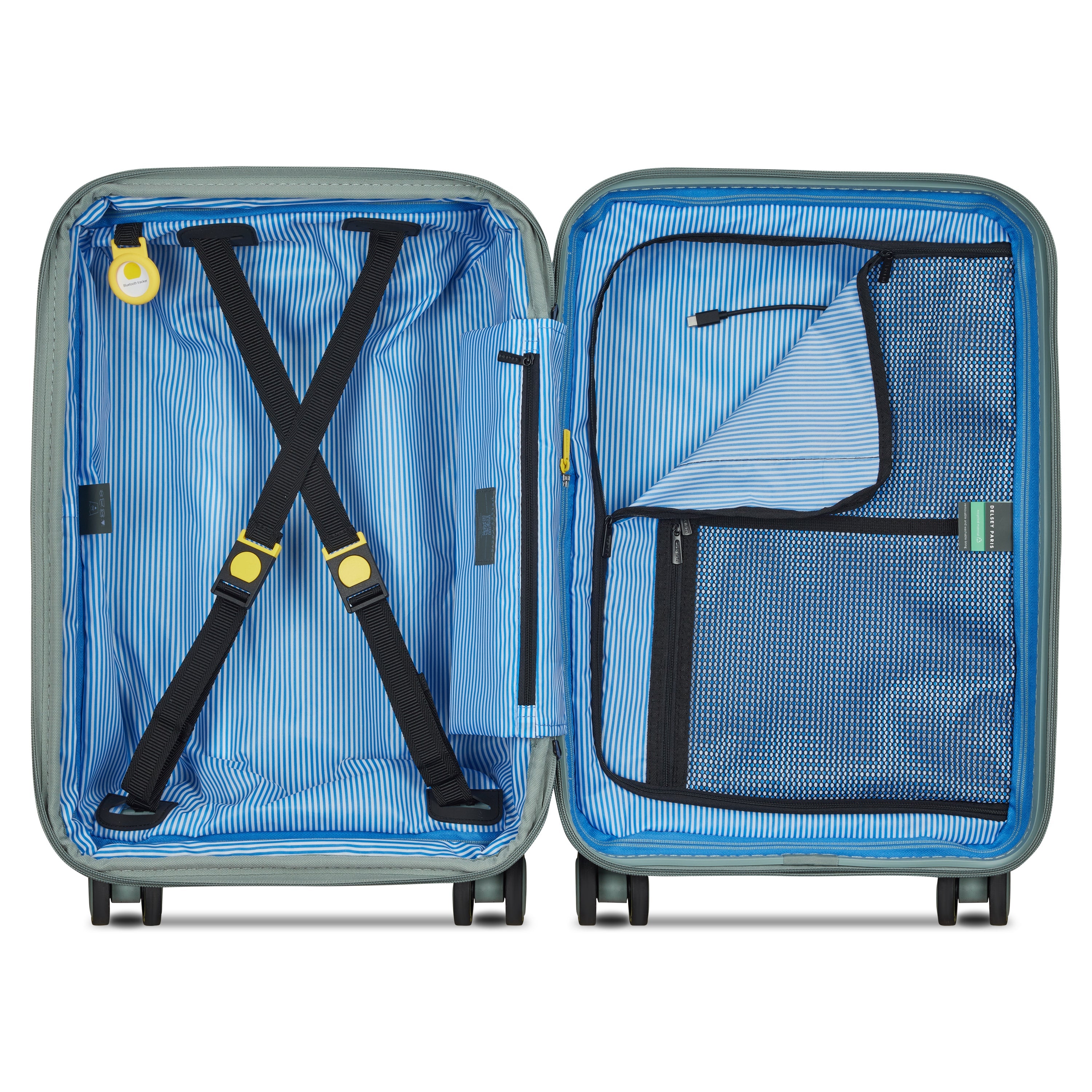 LUTECE| Valise Cabine Extensible 55 CM VERT SAUGE