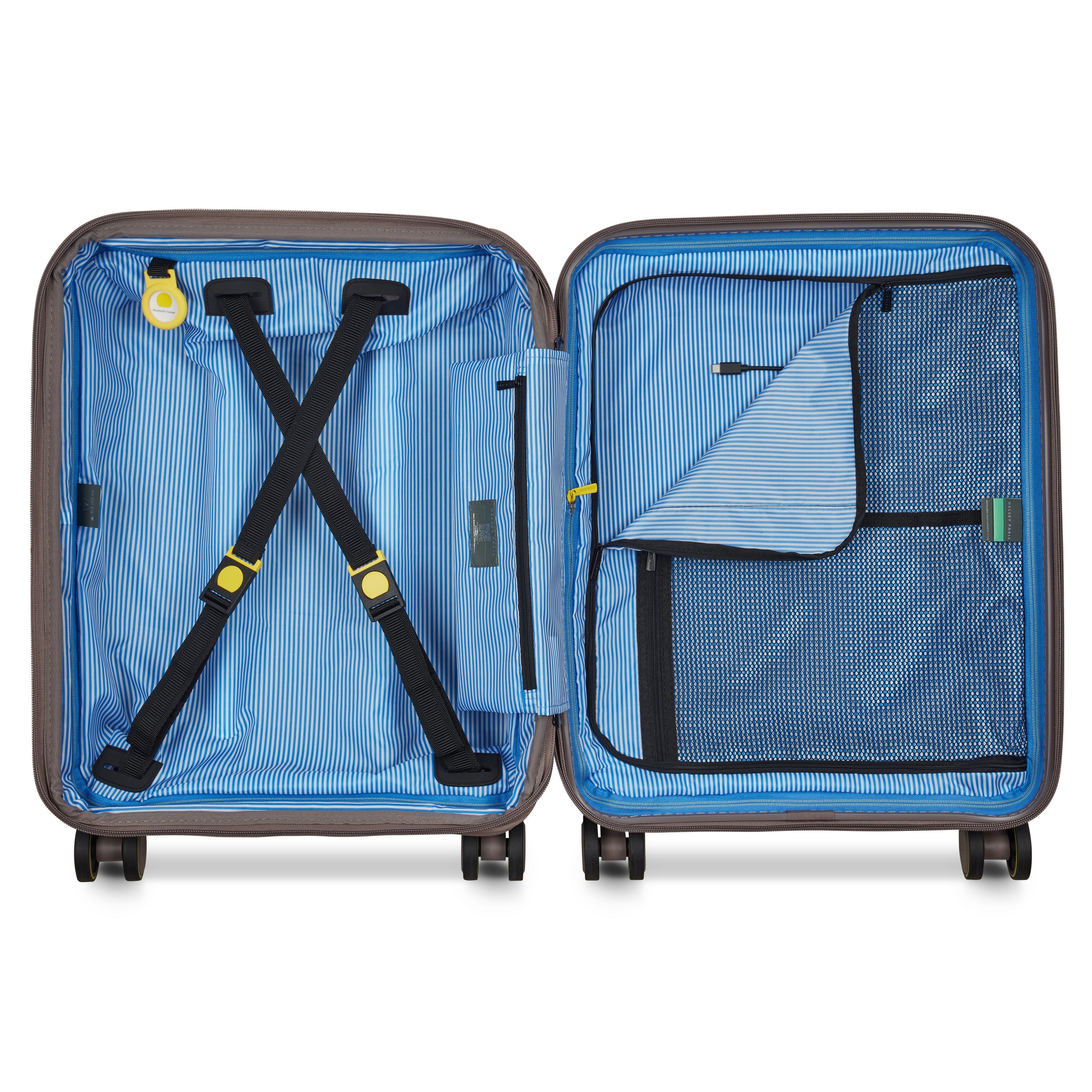 LUTECE| Valise Cabine Slim Extensible 55 CM MARRON
