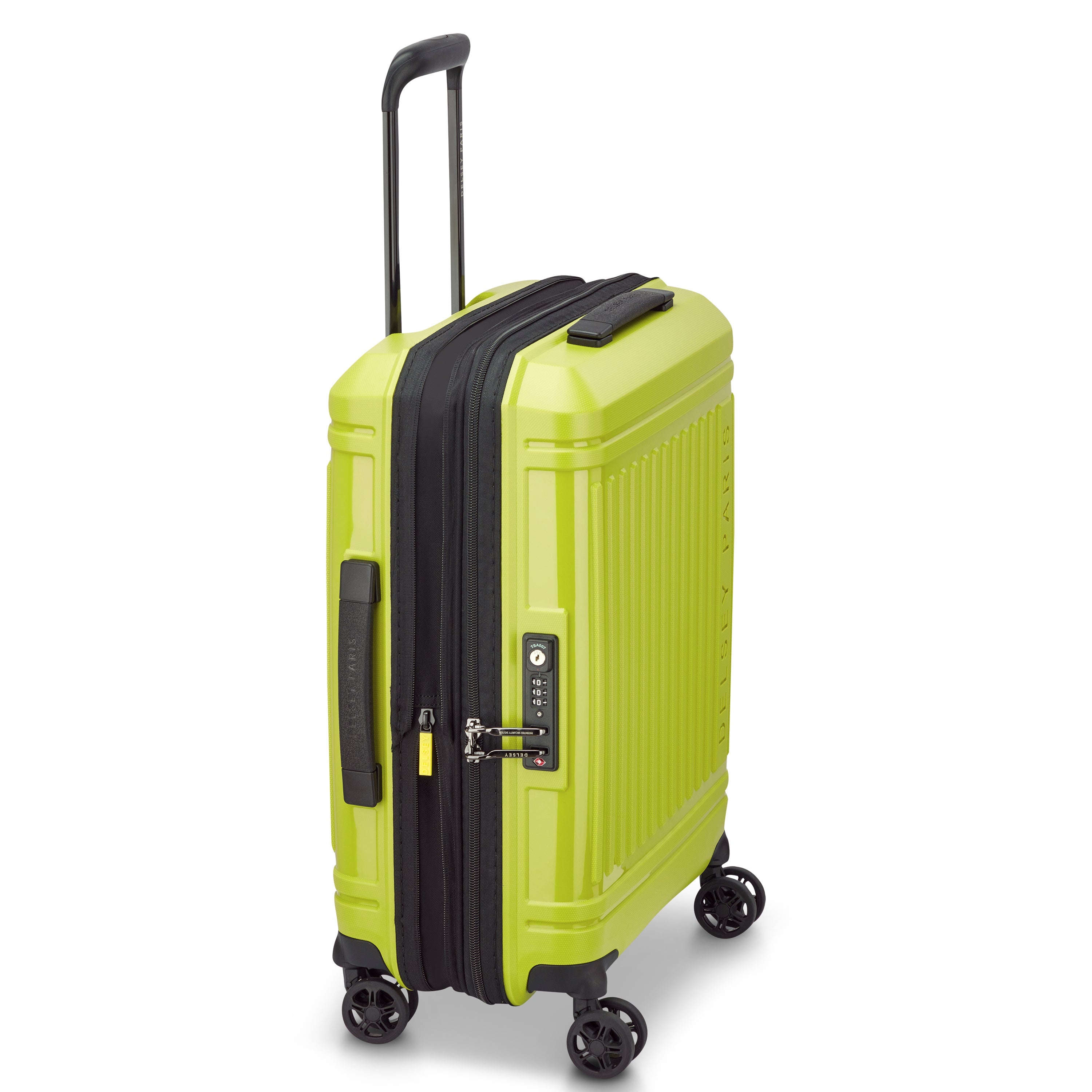 LUTECE SE| Valise Cabine Slim Extensible 55 CM CITRON VERT