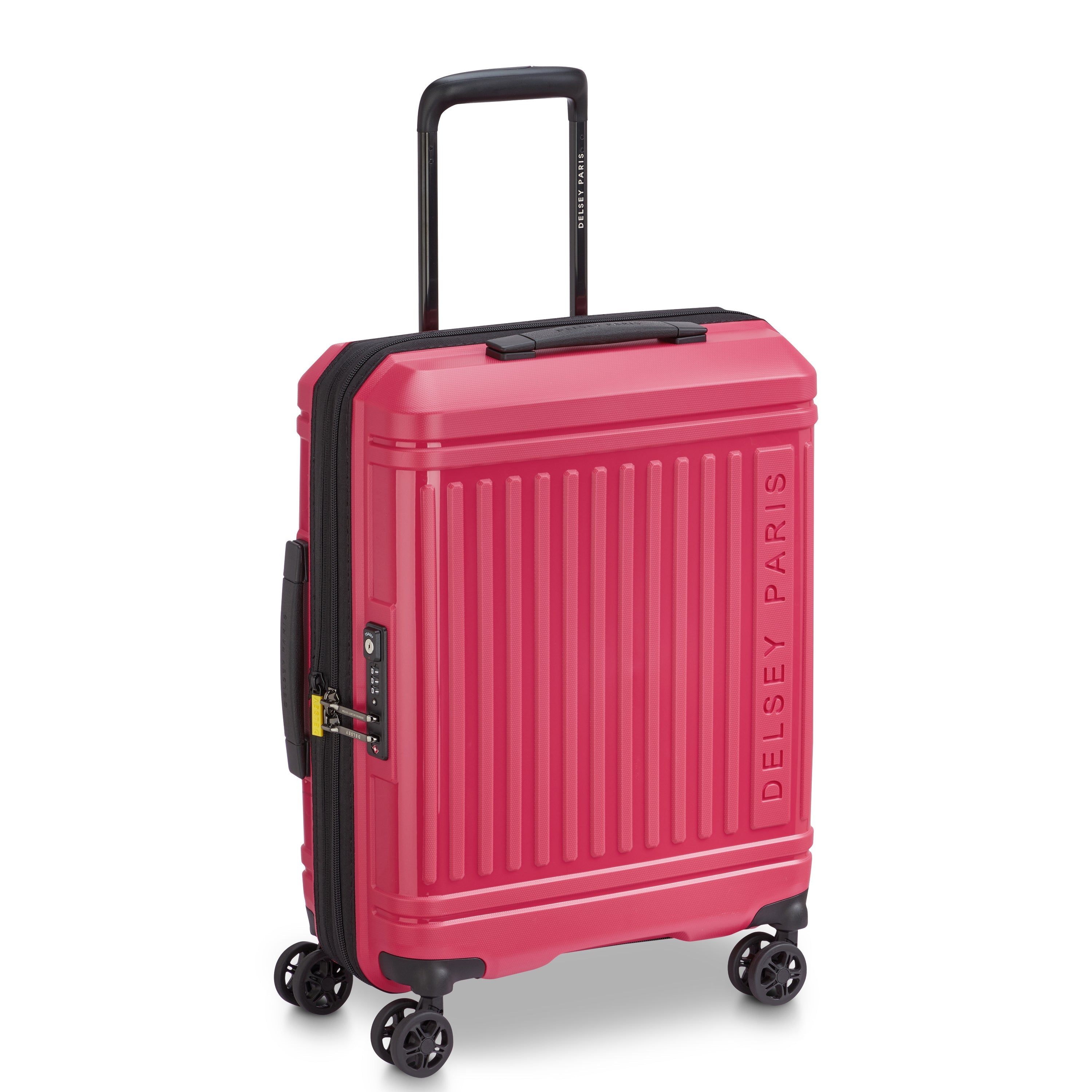 LUTECE SE| Koffer Kabine slim Erweiterbar 55 CM MAGENTA