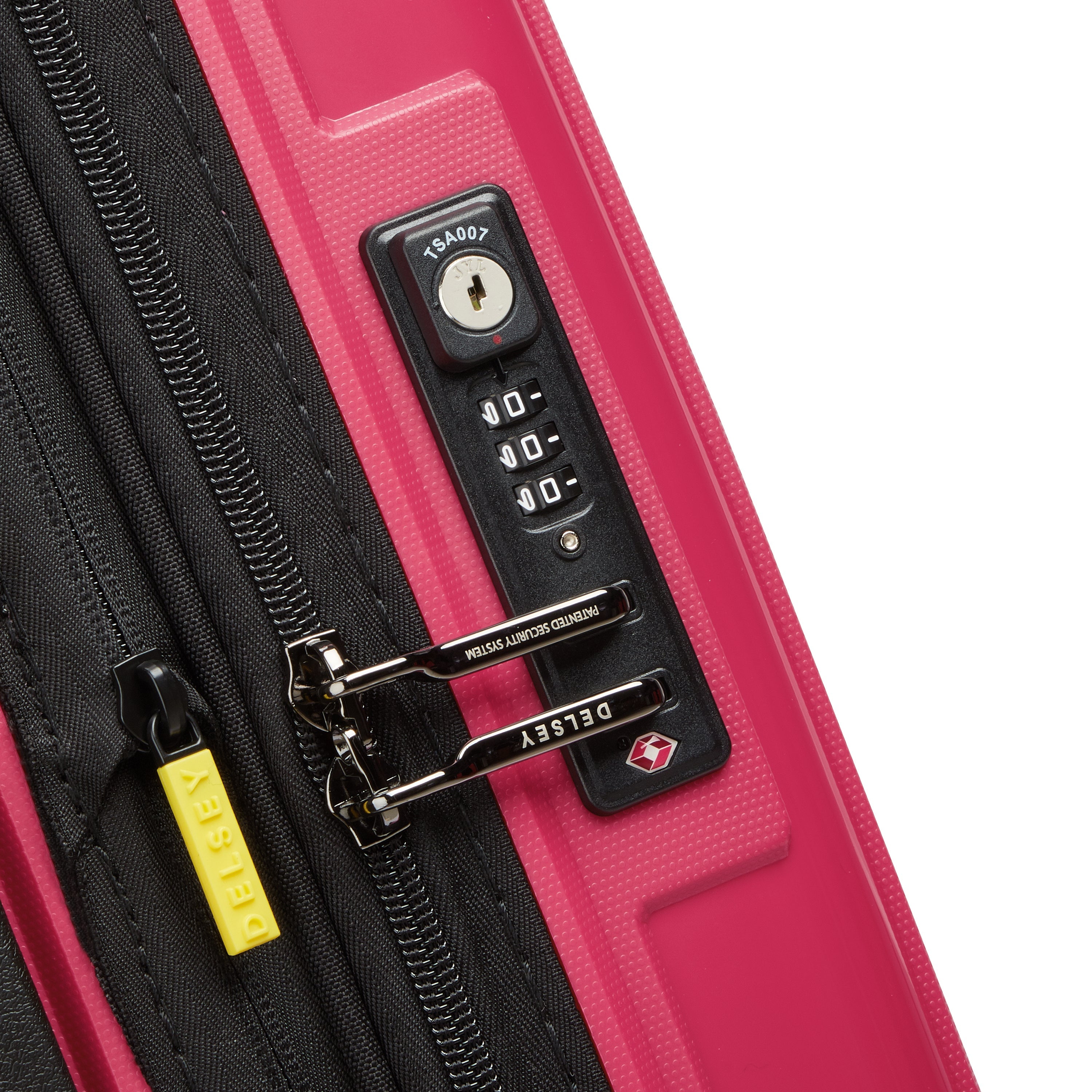 LUTECE SE| Koffer Kabine slim Erweiterbar 55 CM MAGENTA