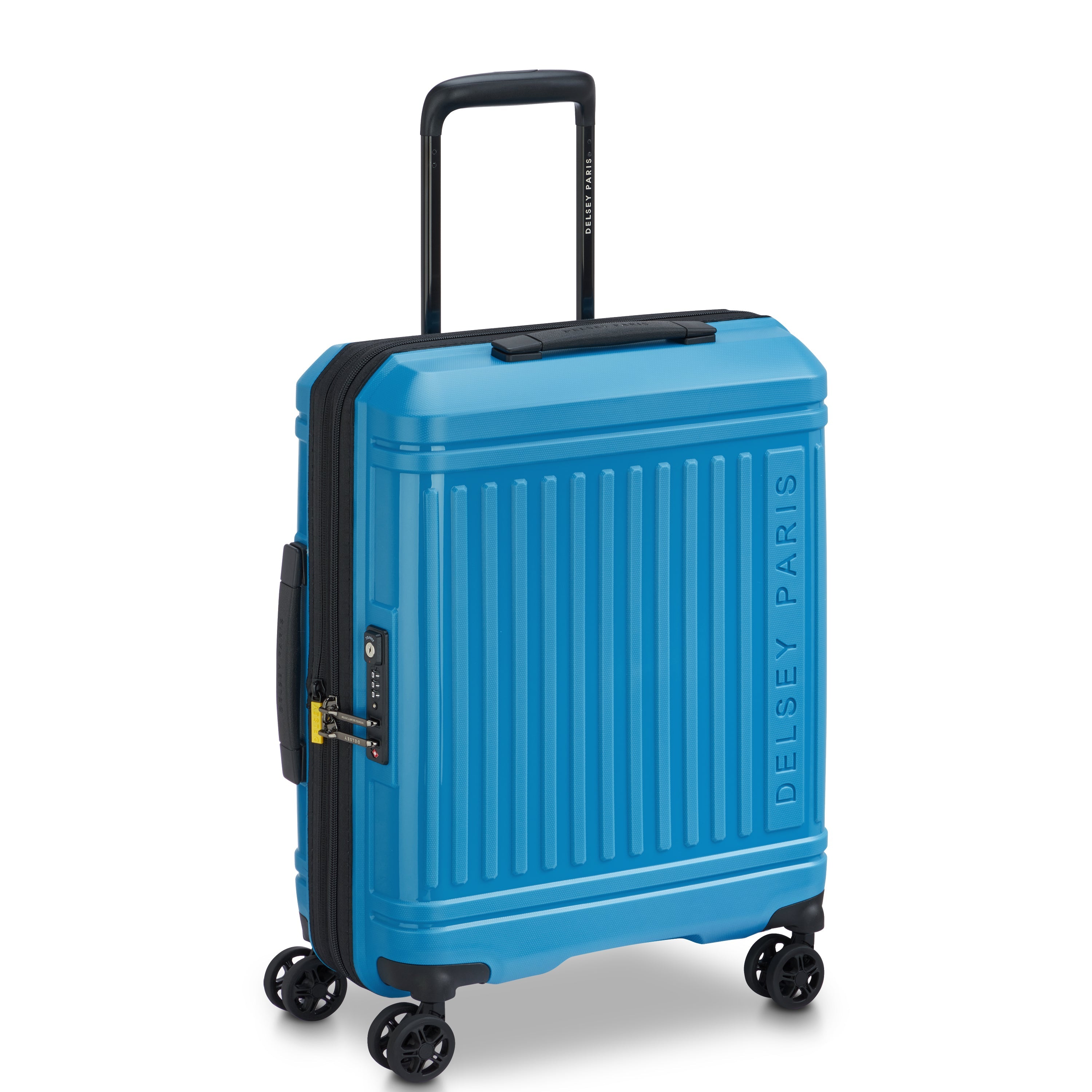 LUTECE SE| Valise Cabine Slim Extensible 55 CM BLEU PAON