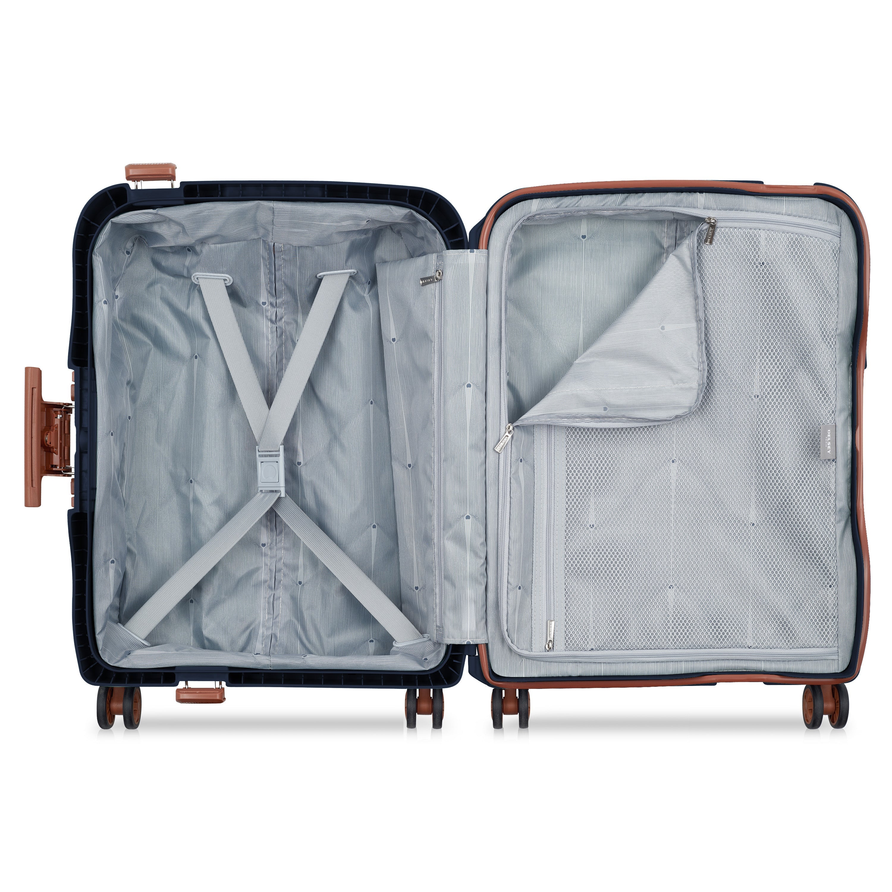 MONCEY| Valise Cabine Slim 55 CM BLEU ENCRE