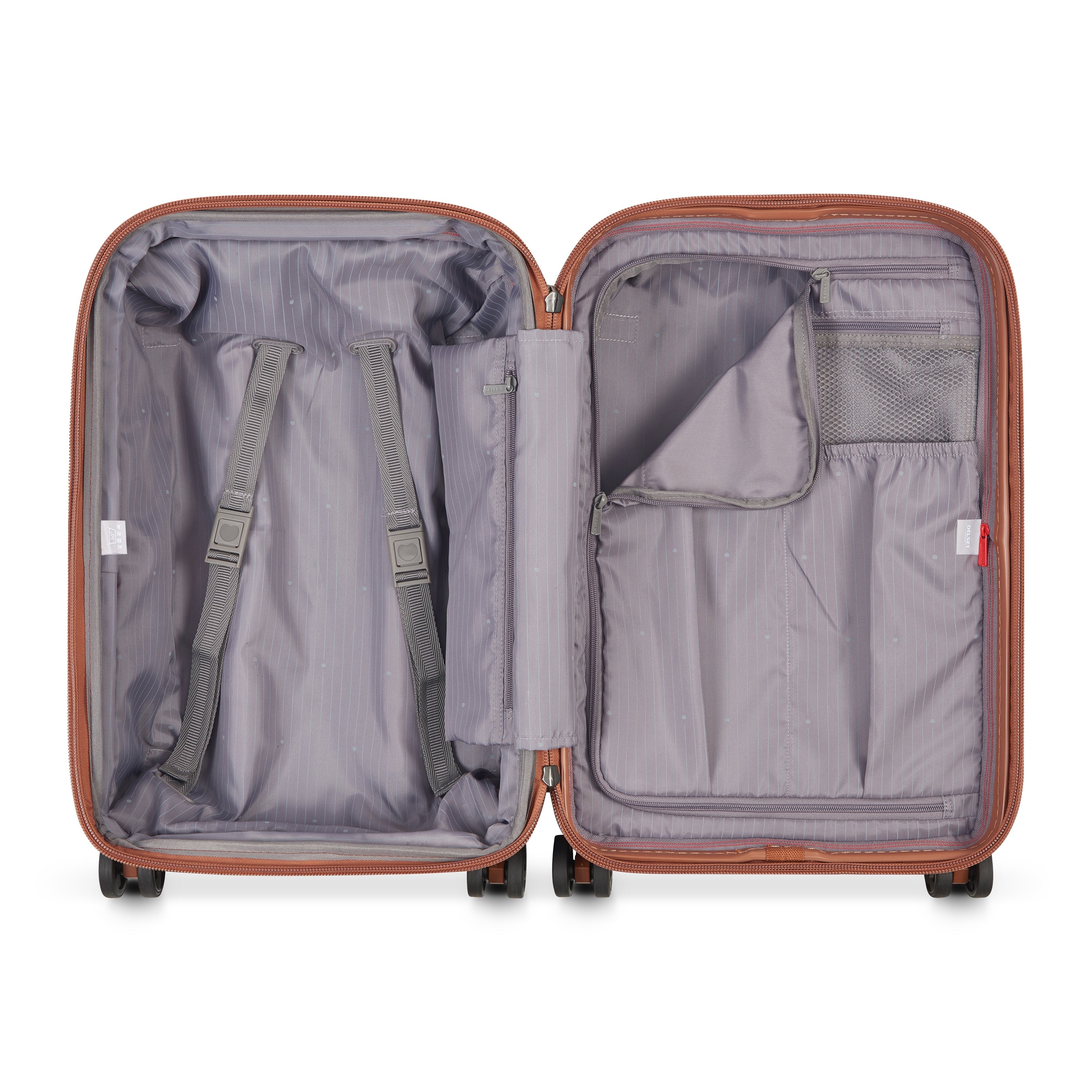 PROMENADE HARD 2.0| Suitcase Cabin Expandable 55 CM CHOCOLATE