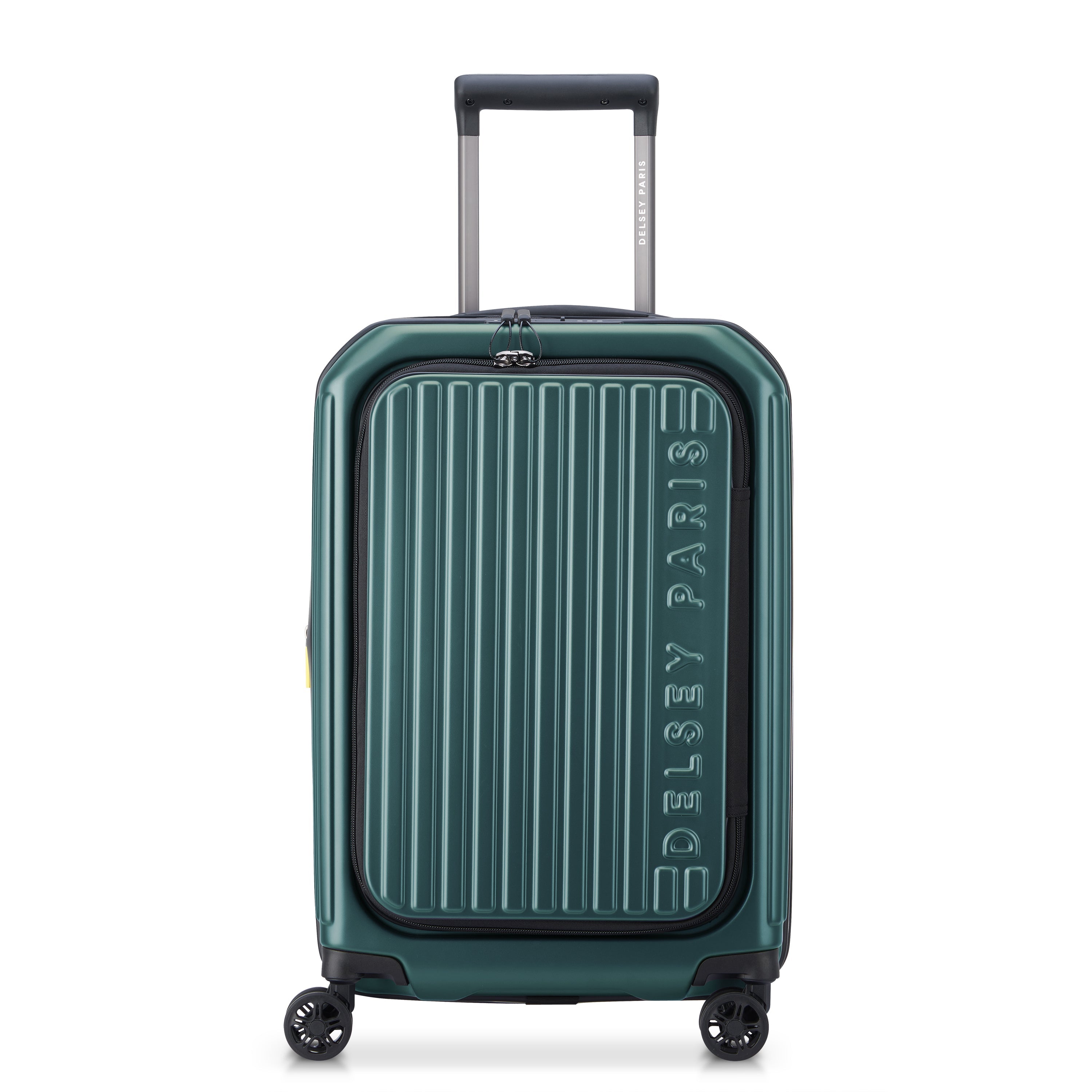 SECURITIME ZIP | Valise Cabine Extensible 55 CM VERT PROFOND
