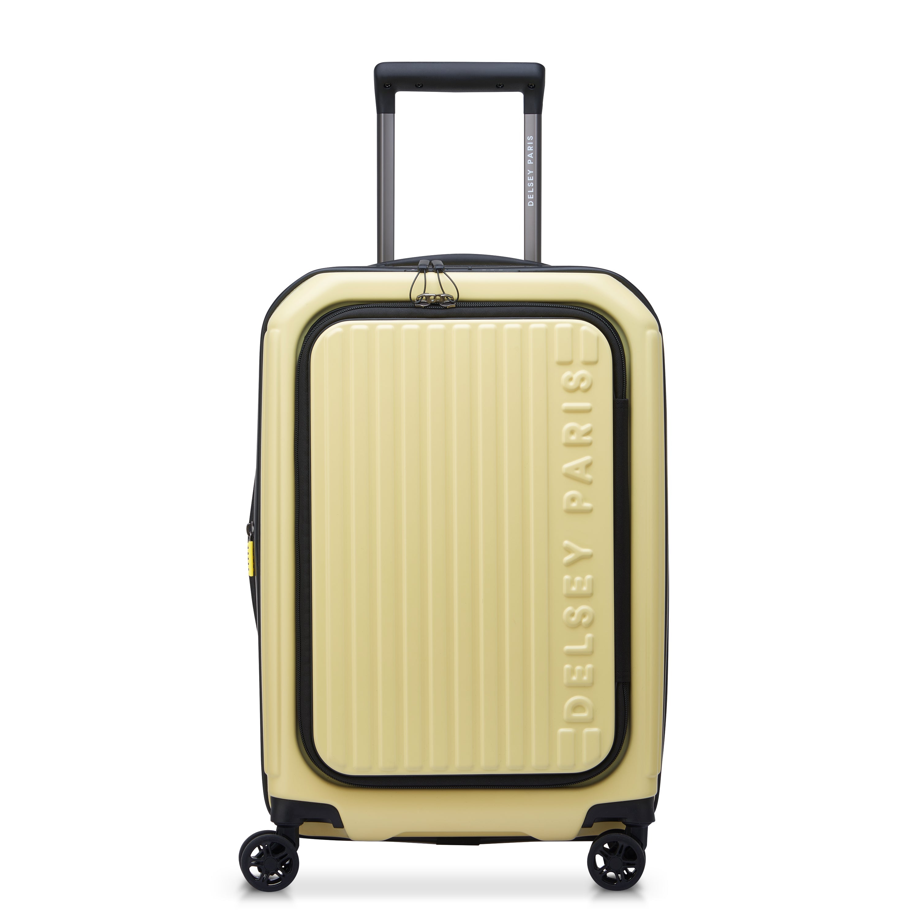 SECURITIME ZIP| Suitcase Cabin Expandable 55 CM PALE YELLOW