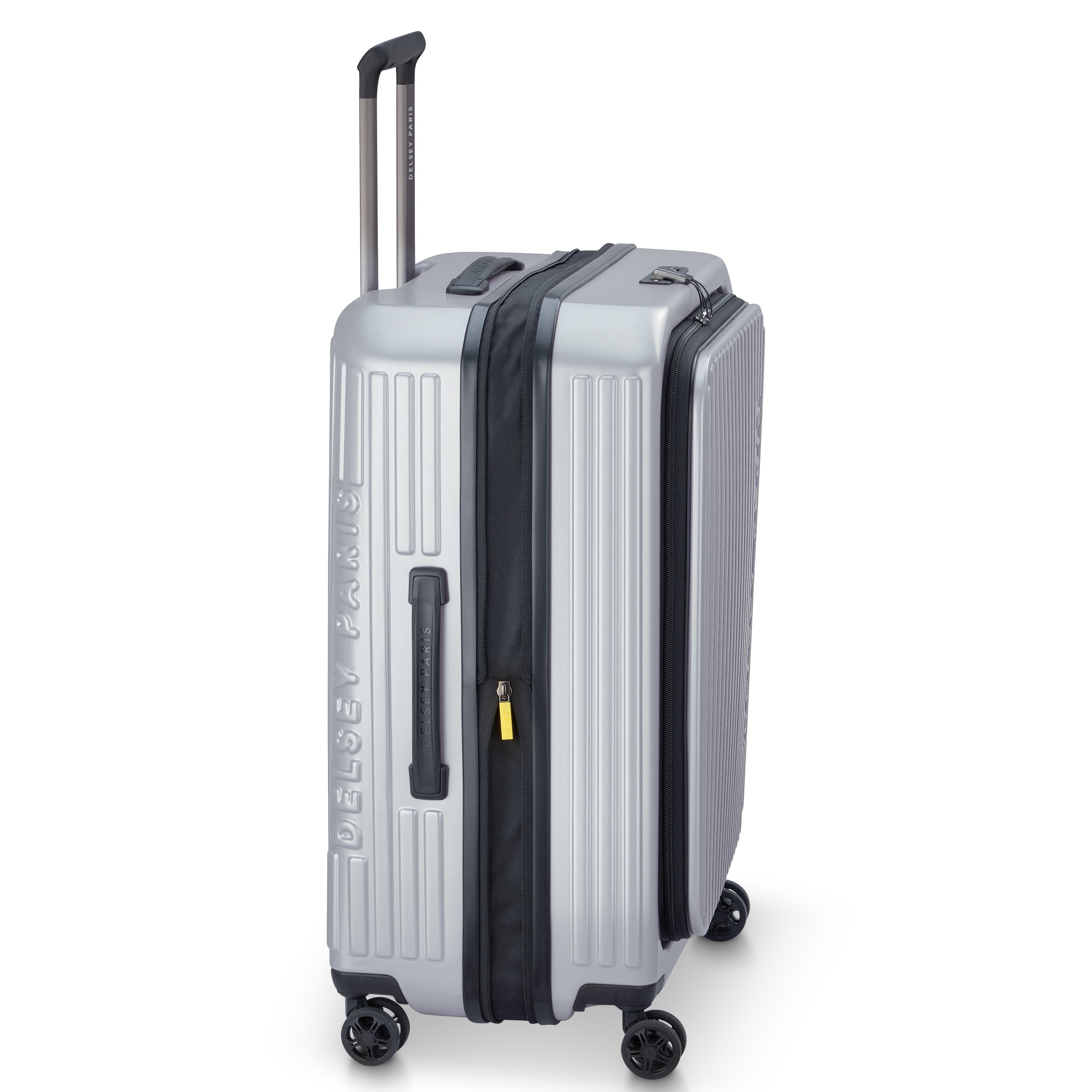 SECURITIME ZIP | Valise Soute Extensible 65.5 CM ARGENT