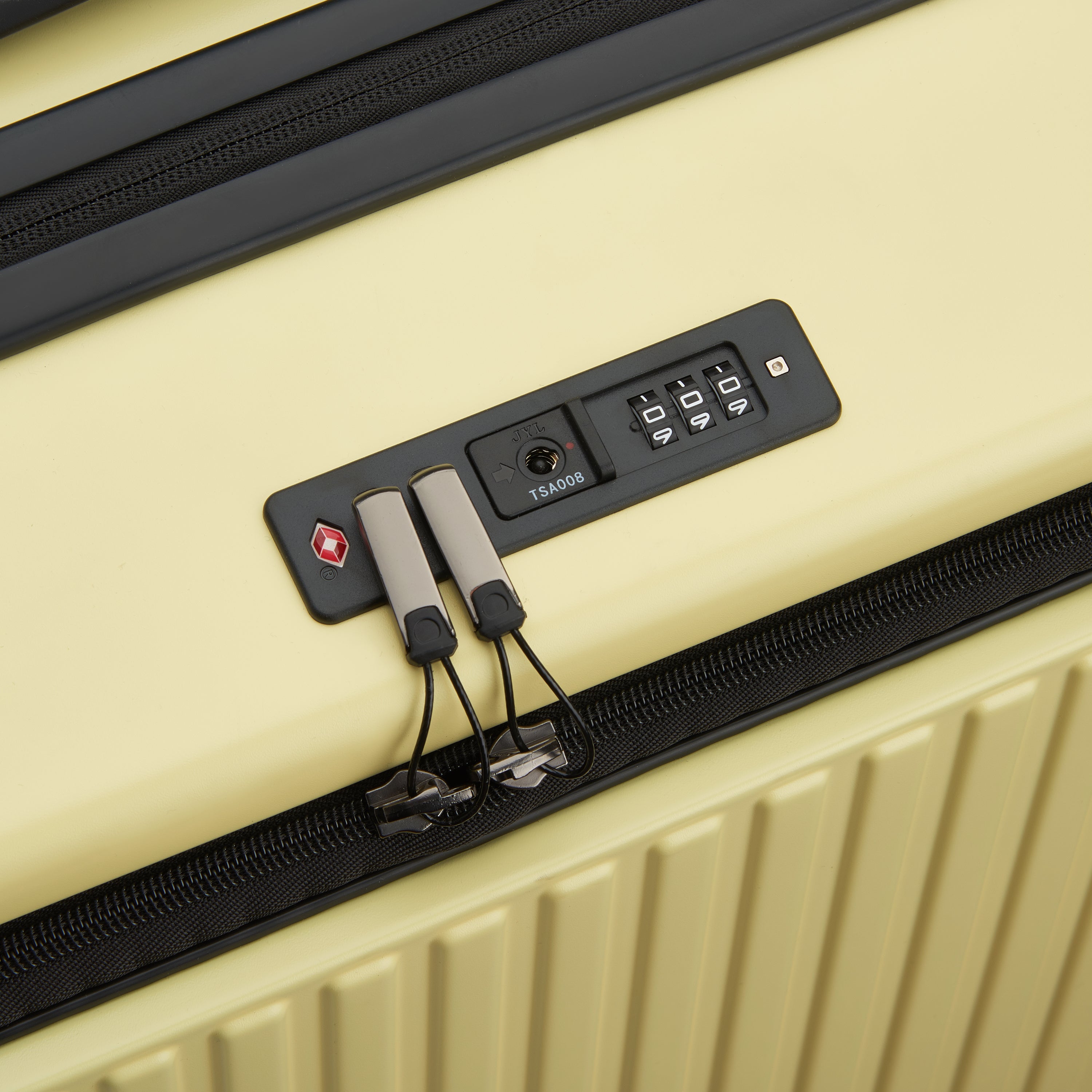 SECURITIME ZIP| Suitcase Check-In Expandable 65.5 CM PALE YELLOW