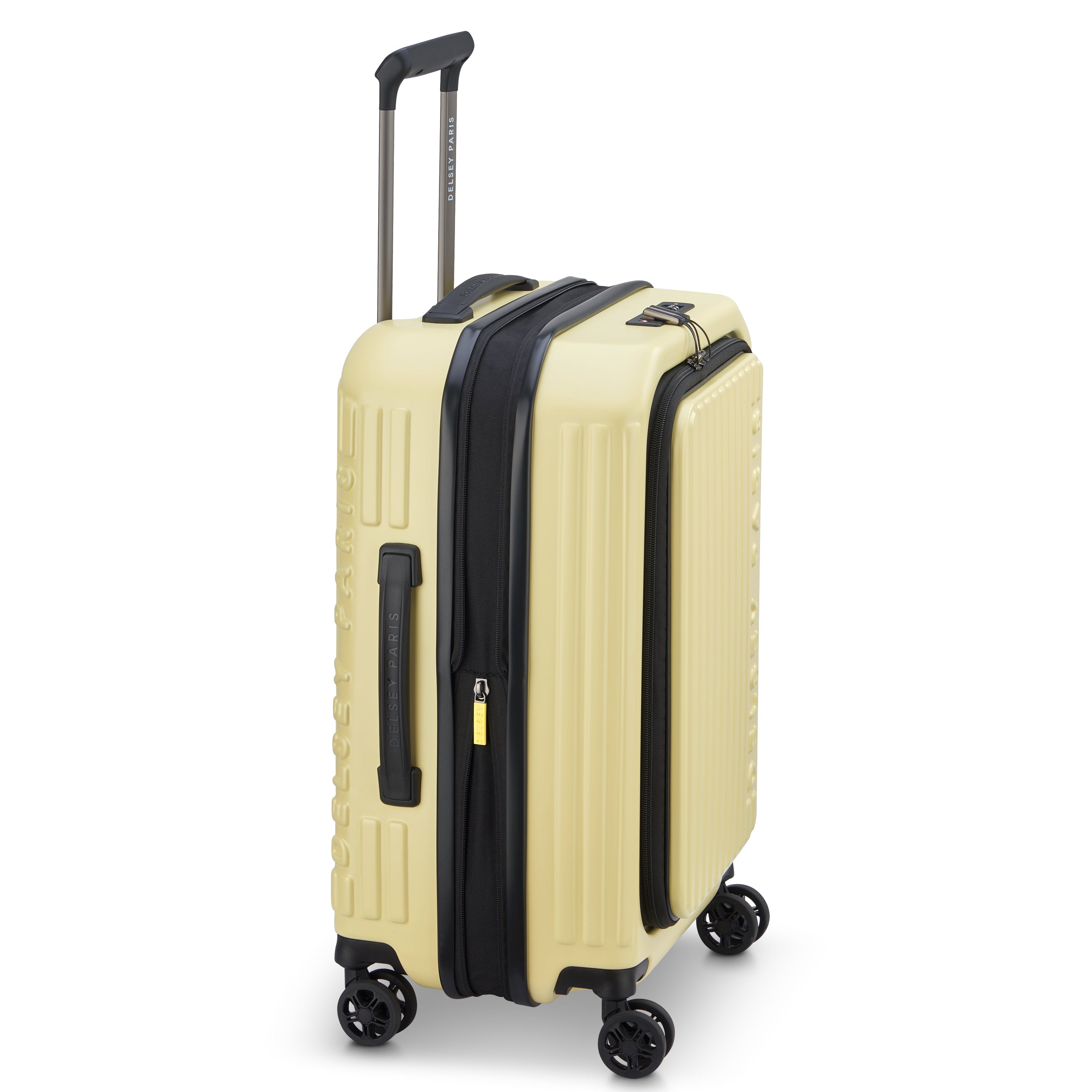 SECURITIME ZIP| Suitcase Check-In Expandable 65.5 CM PALE YELLOW
