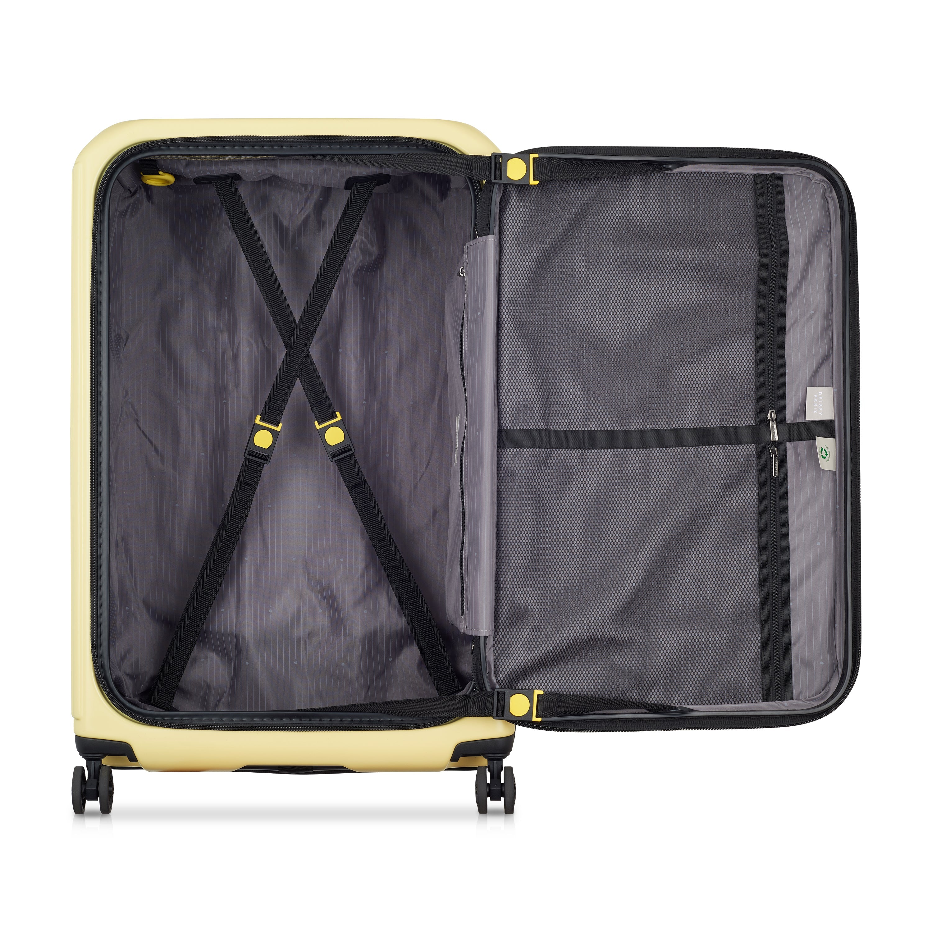 SECURITIME ZIP| Suitcase Check-In Expandable 75.5 CM PALE YELLOW