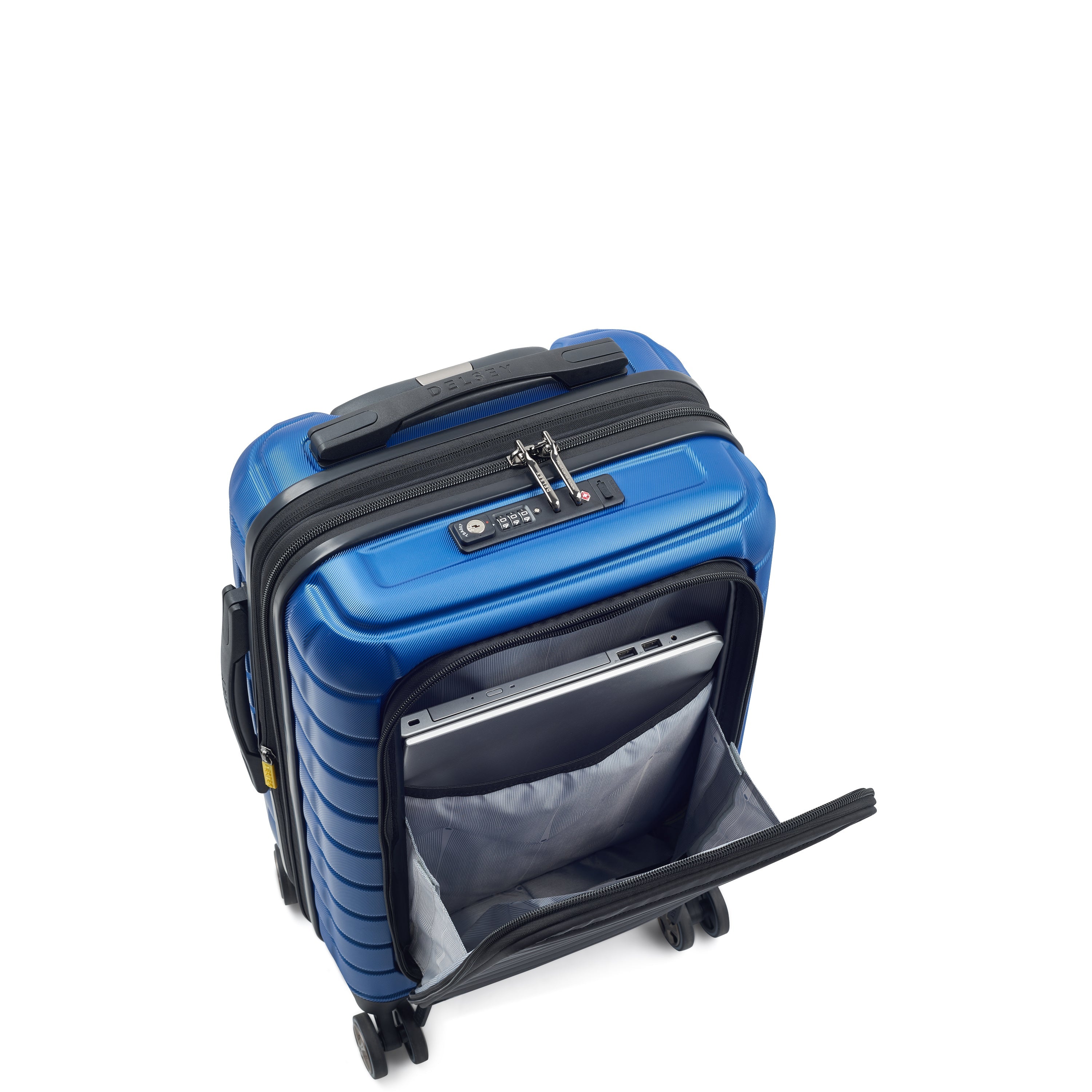 SHADOW 5.0| Koffer Kabine erweiterbar 55 CM BLAU