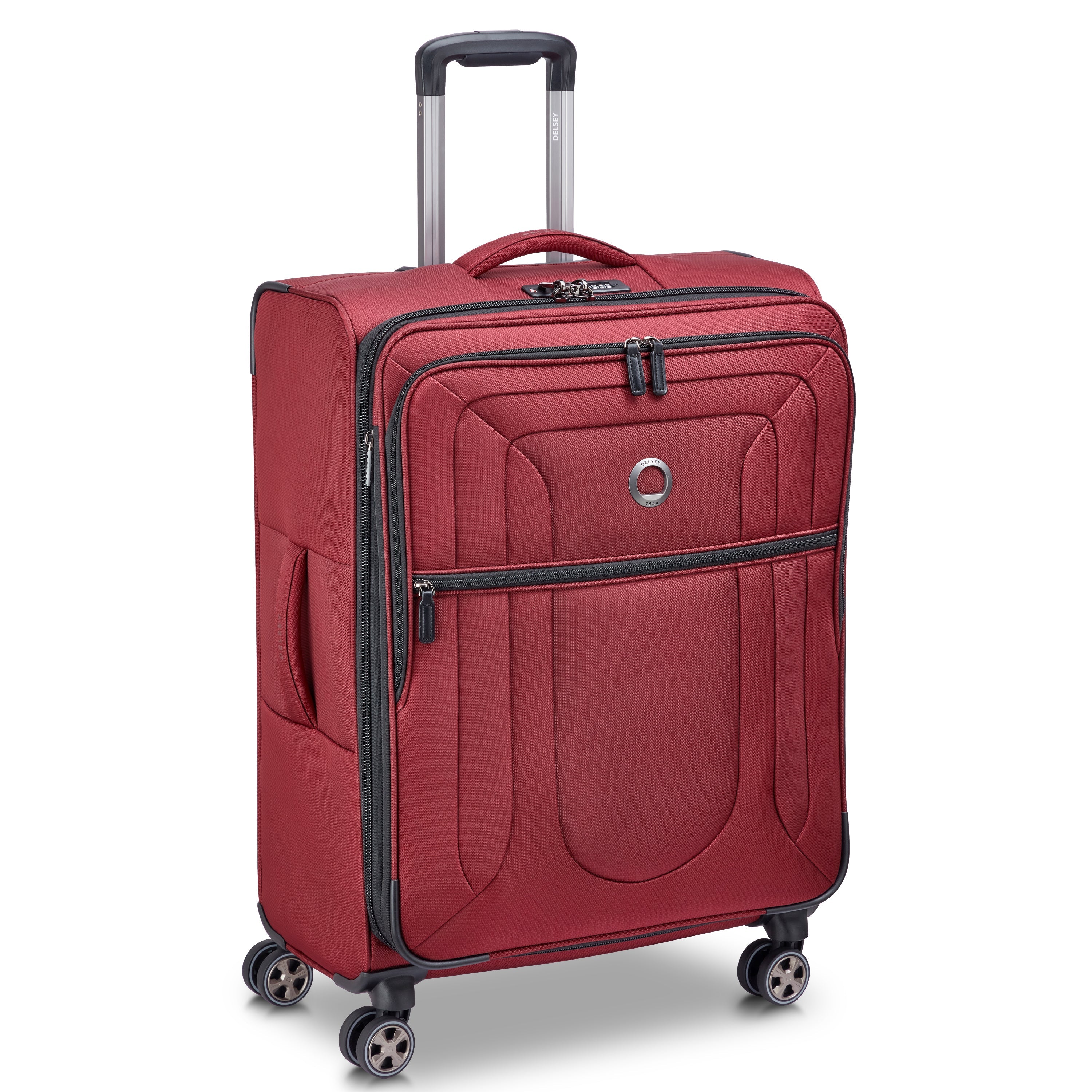 SHADOW DLX| Expandable Medium Suitcase Check-In 70 CM BURGUNDY