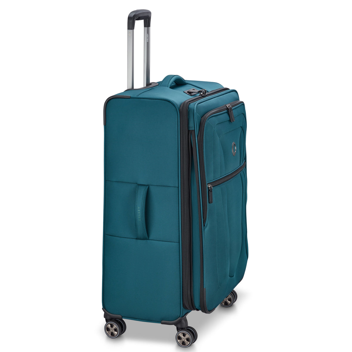 SHADOW DLX | Expandable Large Check-In Suitcase 76 CM teal blue