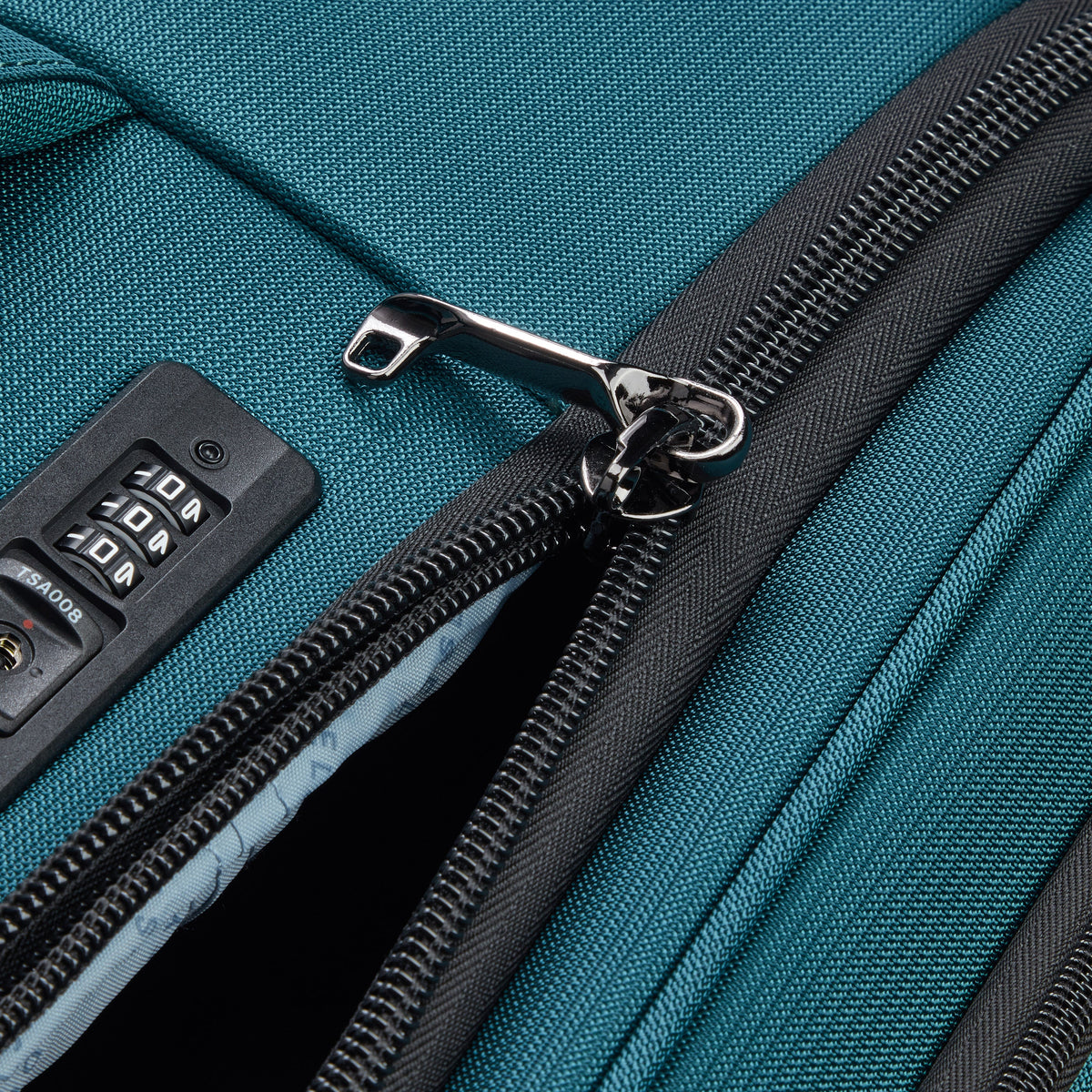 SHADOW DLX | Expandable Large Check-In Suitcase 76 CM teal blue