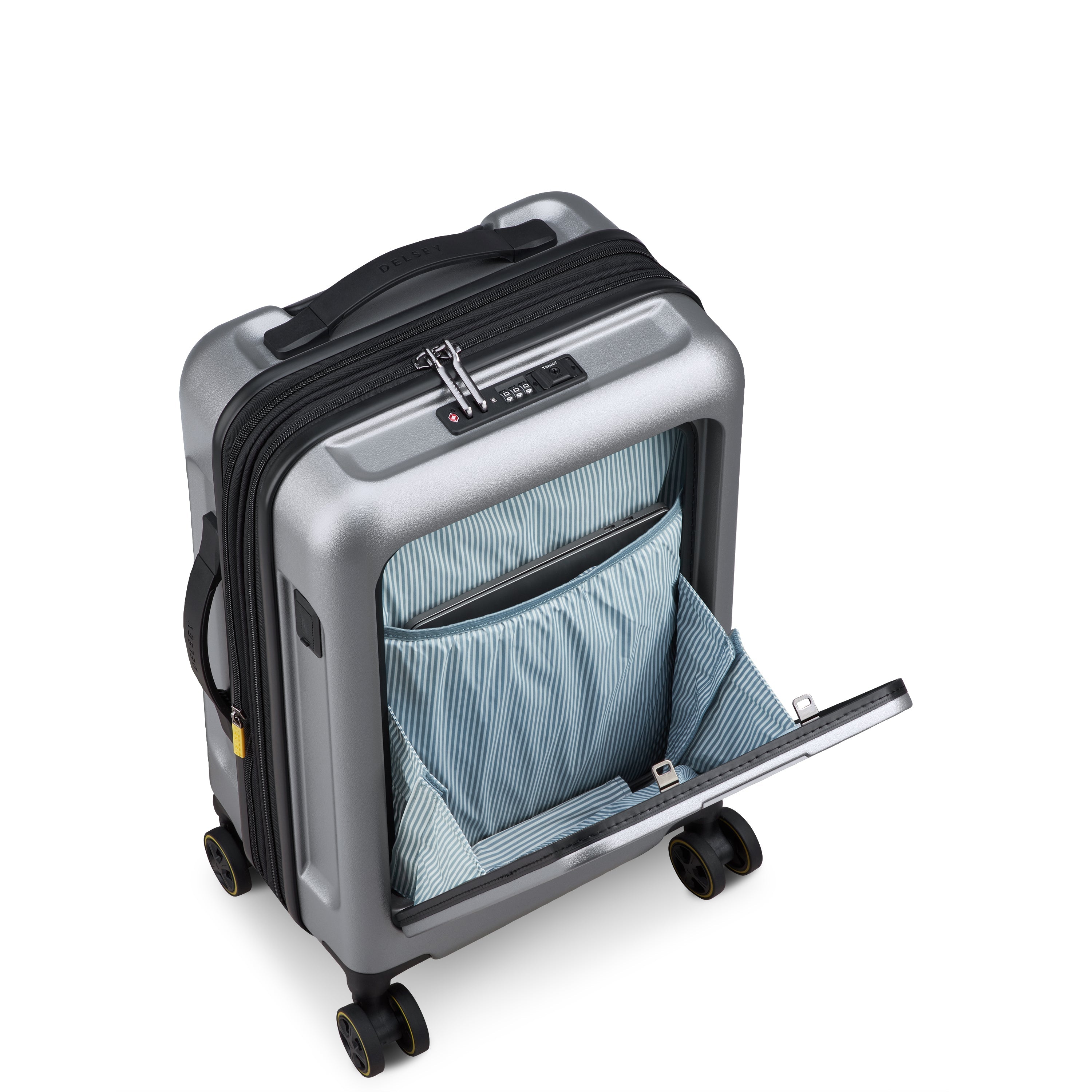 TURENNE 2.0| Koffer Kabine Erweiterbar 55 CM SILBER