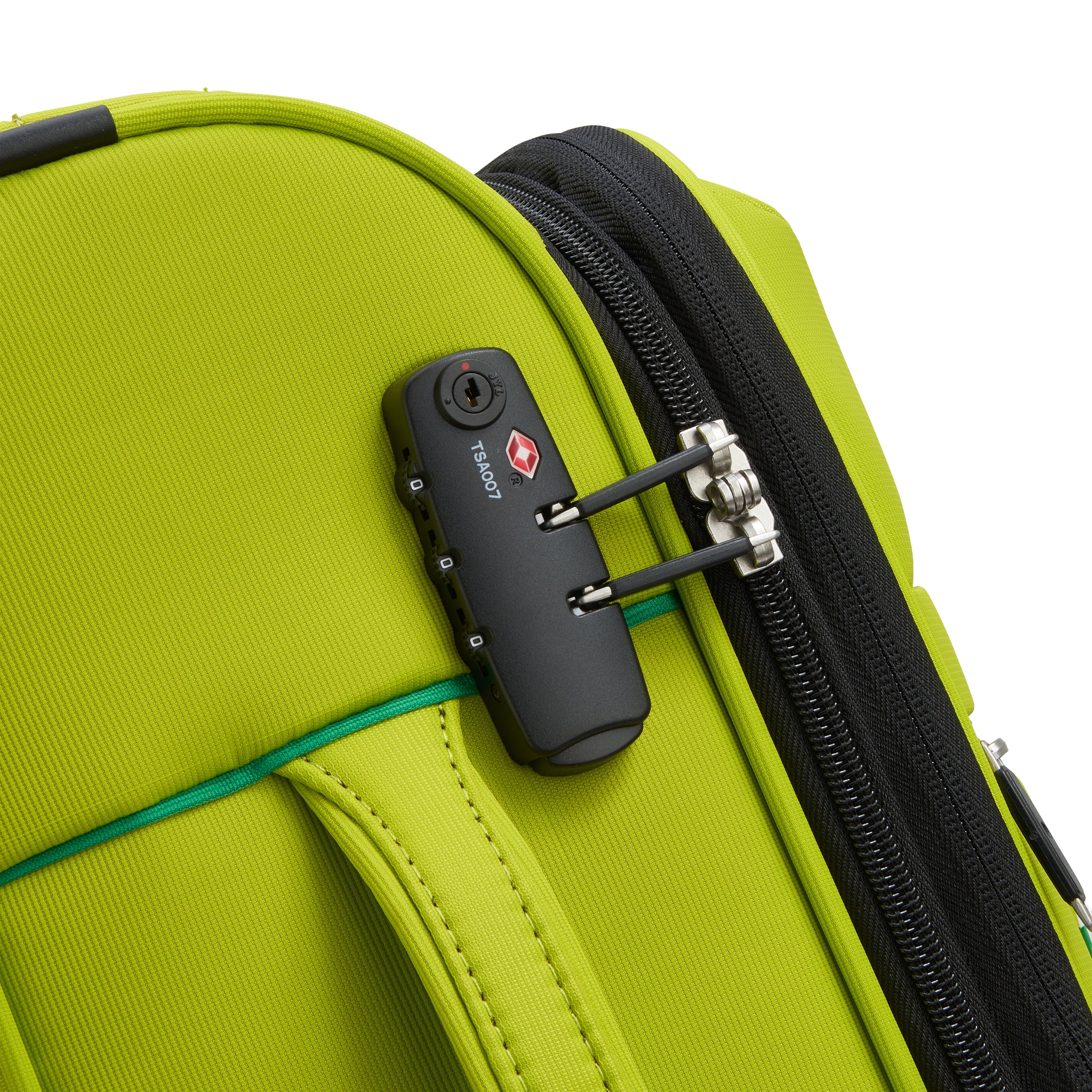 COLOR BLOCK| Valise Cabine Slim Extensible 55 CM CITRON VERT
