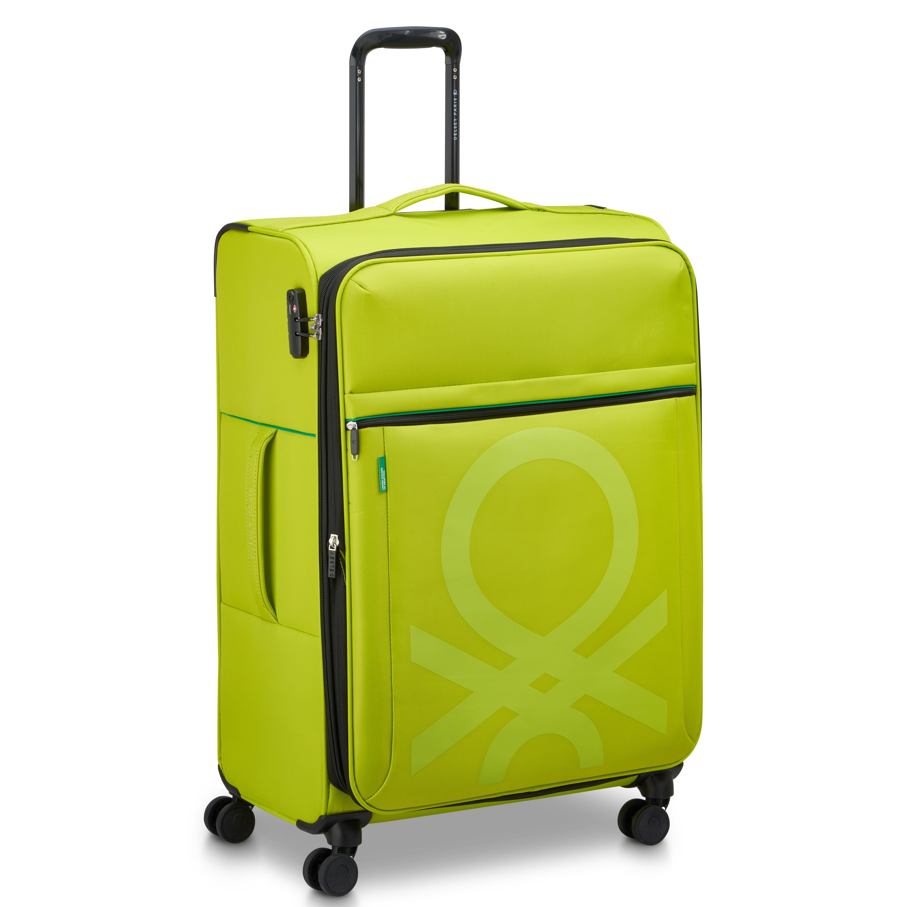 COLOR BLOCK| Koffer Ruim Bagage Uitbreidbaar 76.5 CM LIMOEN