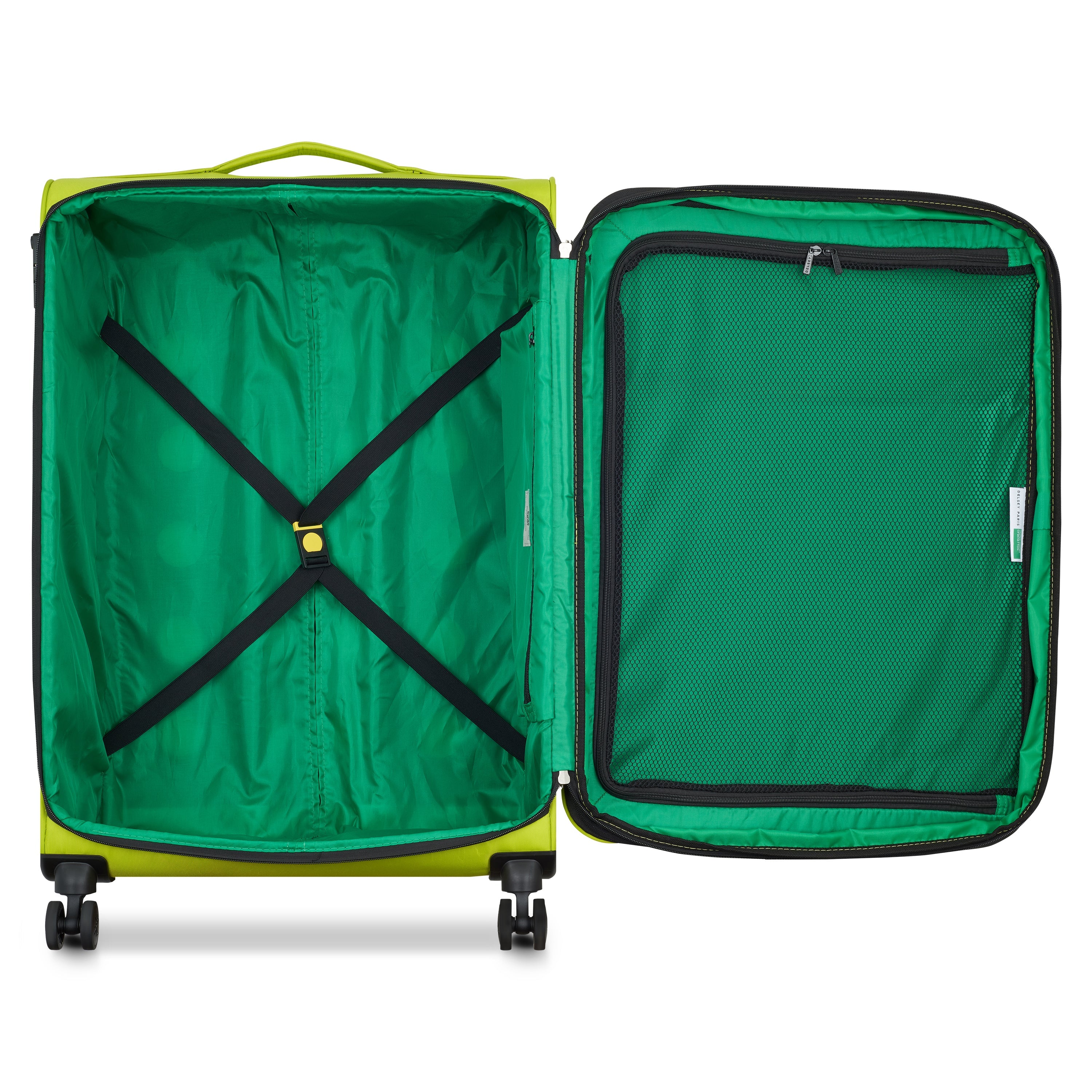 COLOR BLOCK| Koffer Ruim Bagage Uitbreidbaar 76.5 CM LIMOEN