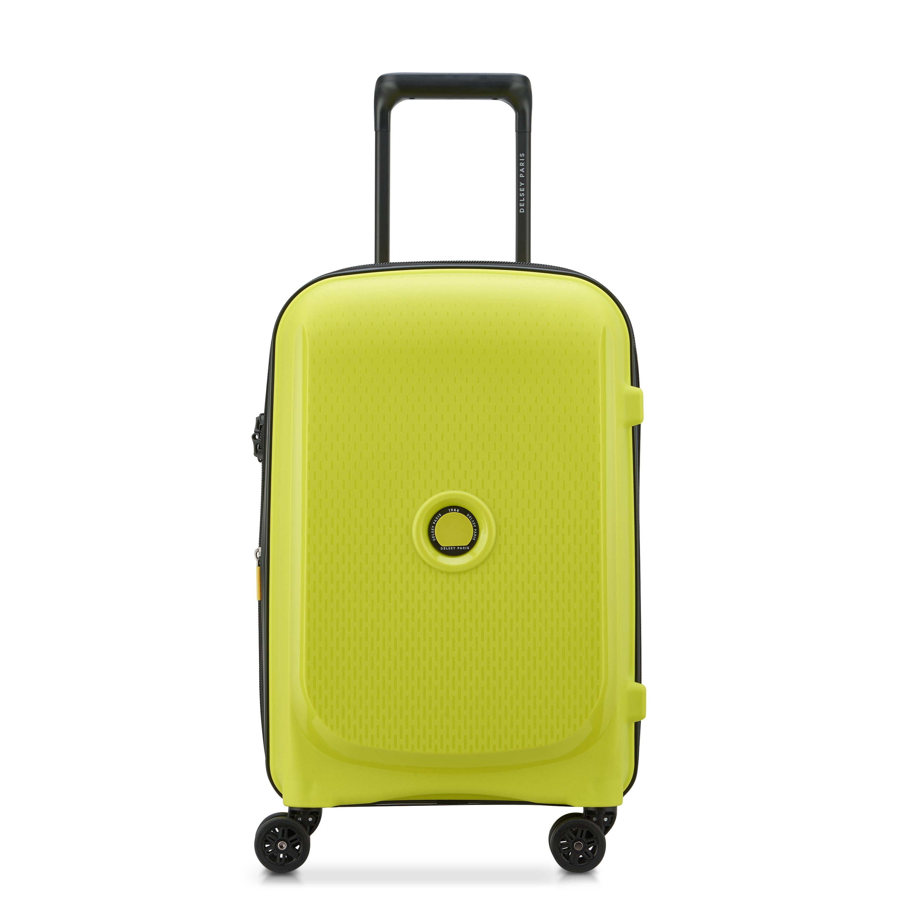 BELMONT PLUS| Koffer Handbagage Uitbreidbaar 55 CM GROEN CHARTREUSE