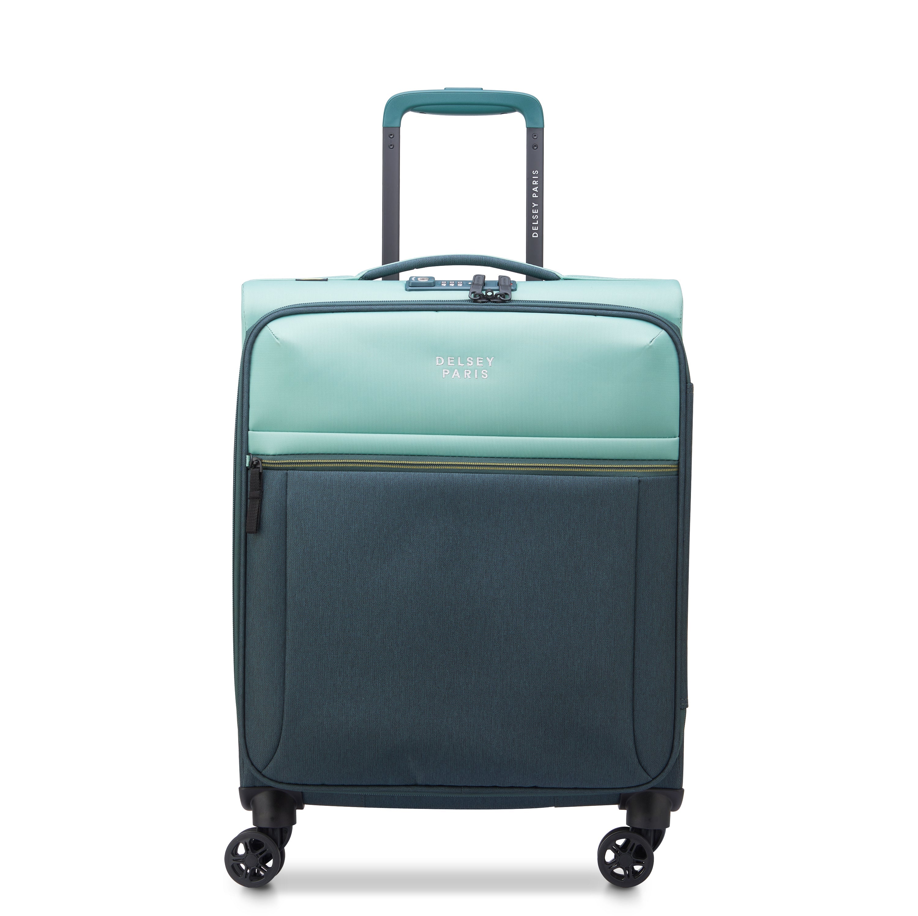 BROCHANT 3| Suitcase Cabin slim 55 CM GREEN