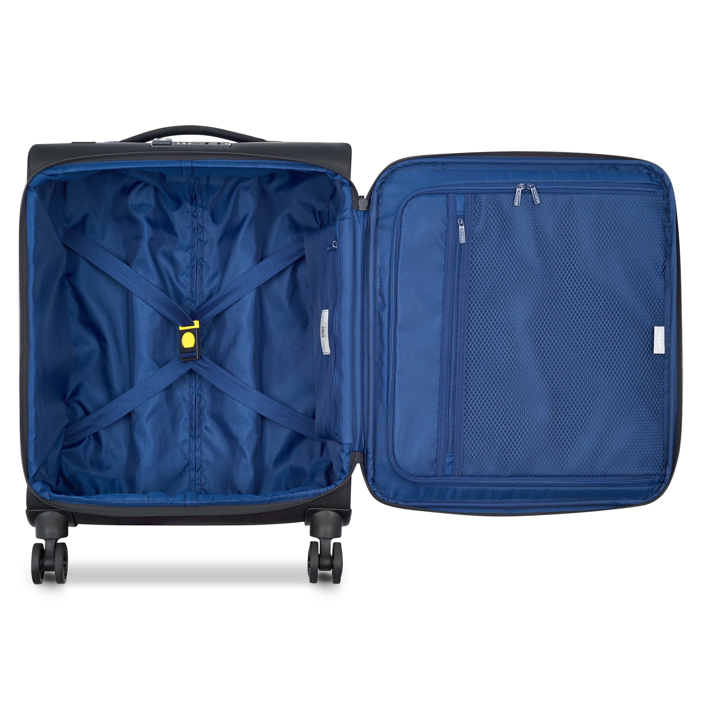 BROCHANT 3| Suitcase Cabin slim 55 CM DEEP BLACK