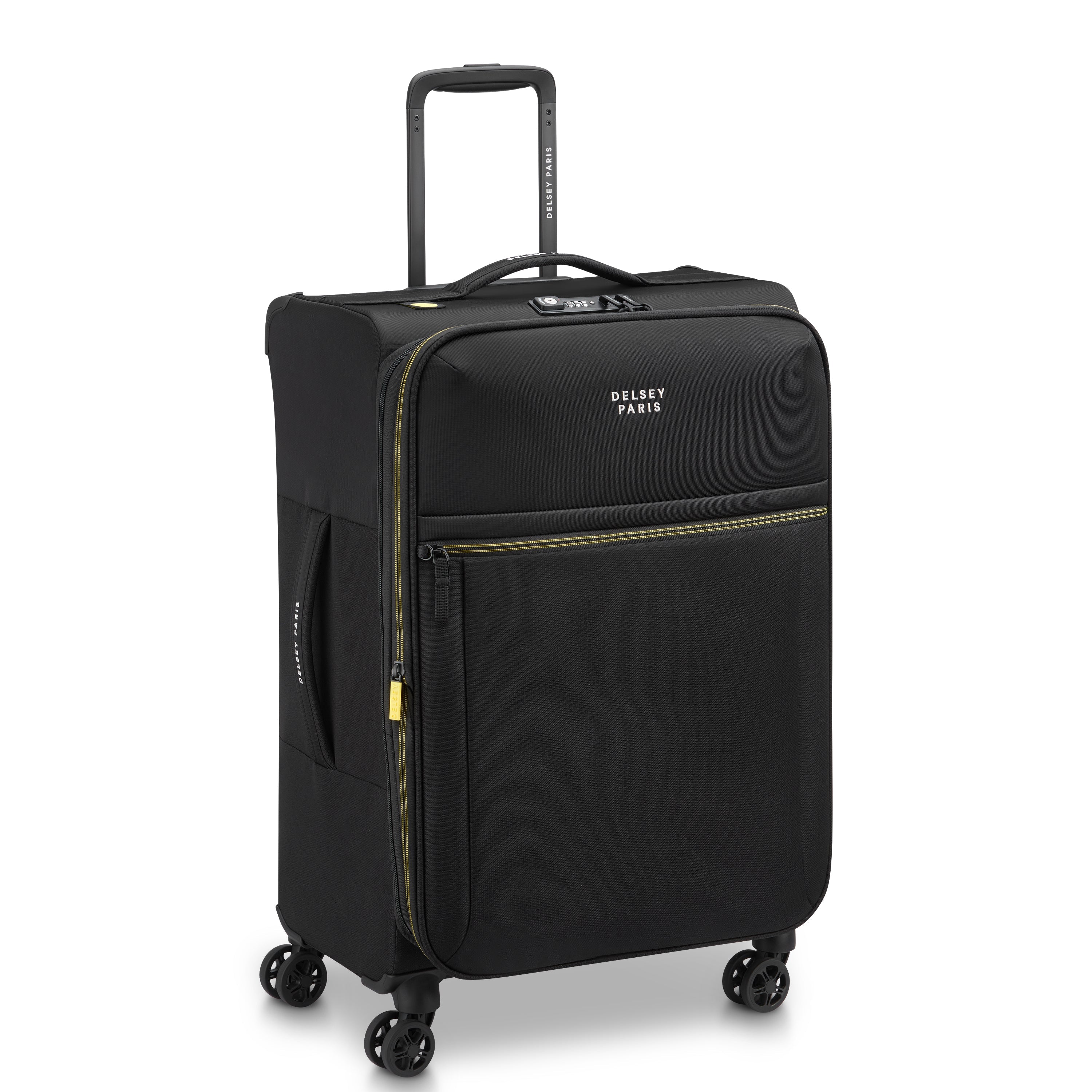 BROCHANT 3| Suitcase Check-In Expandable 67 CM DEEP BLACK