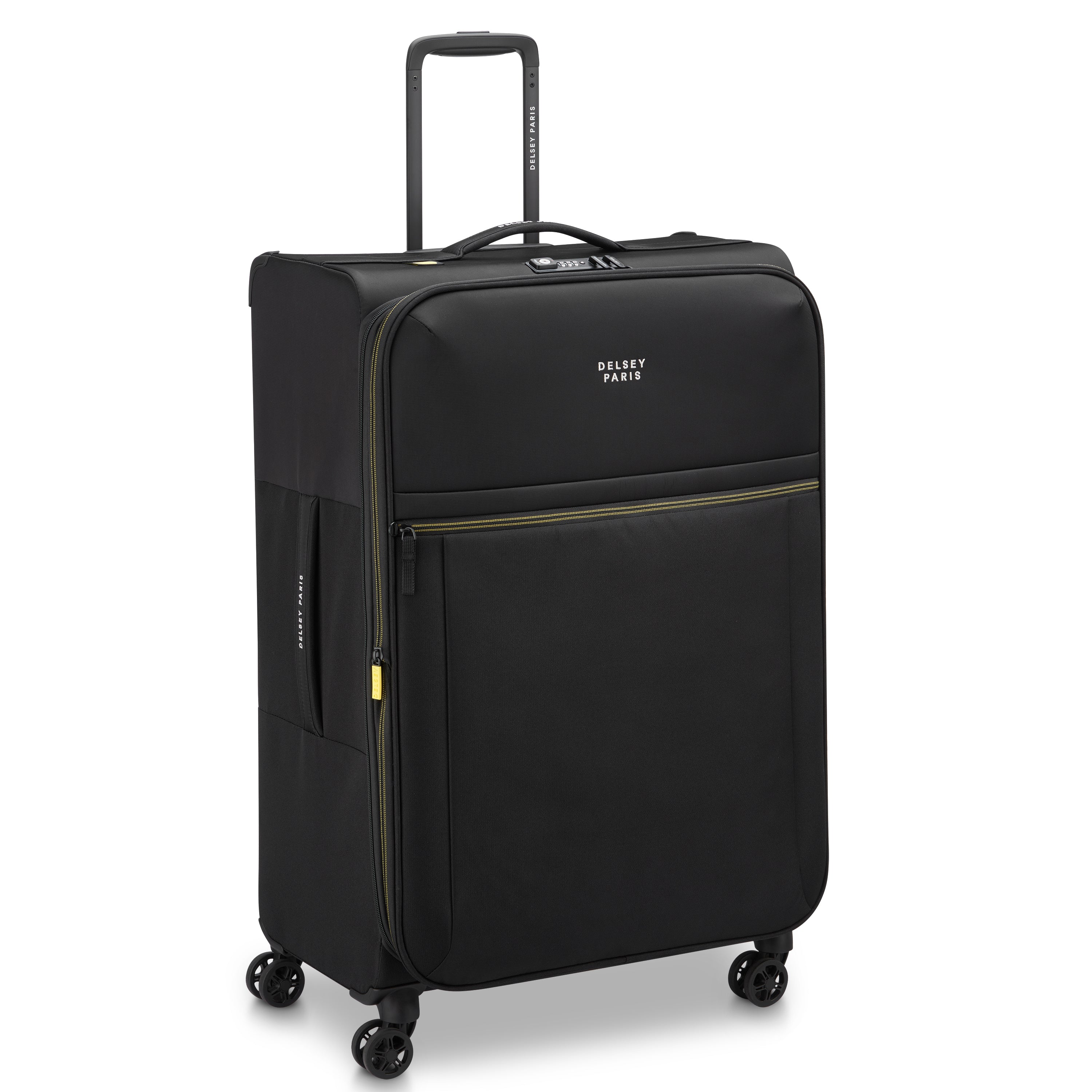 BROCHANT 3| Suitcase Check-In Expandable 78 CM DEEP BLACK