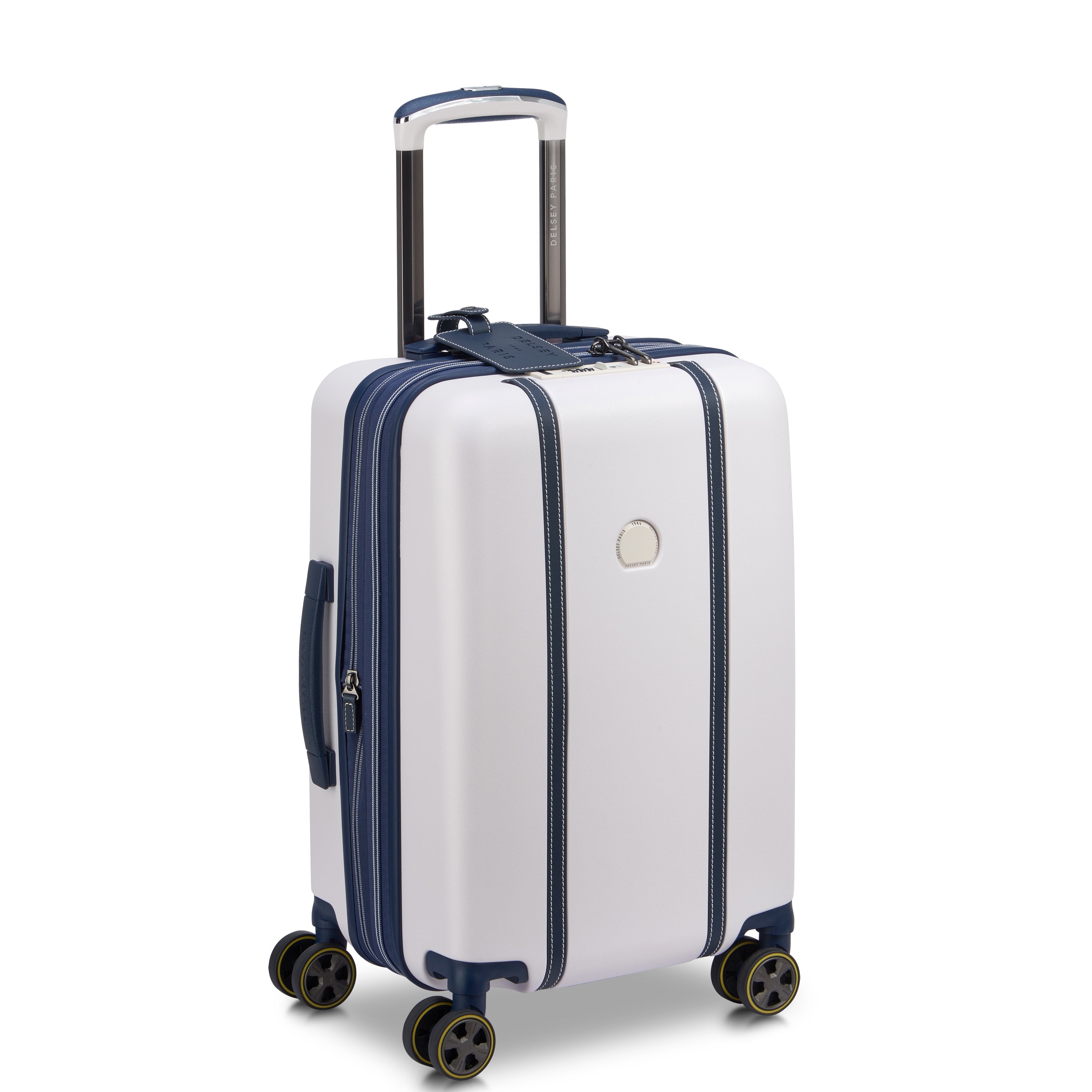 CADENCE| Suitcase Cabin Expandable 55 CM IVORY/NAVY