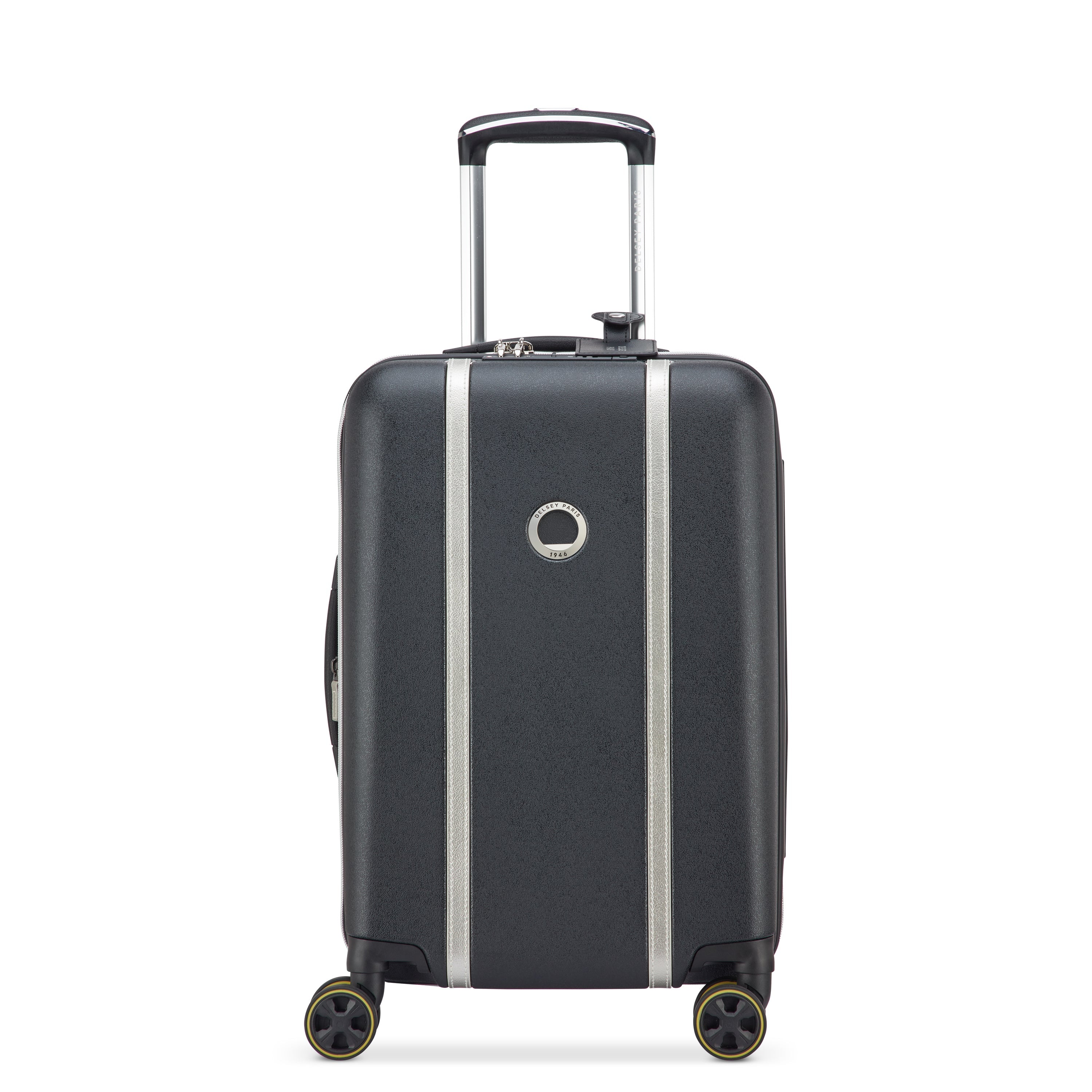 CADENCE| Valise Cabine Extensible 55 CM NOIR/ARGENT