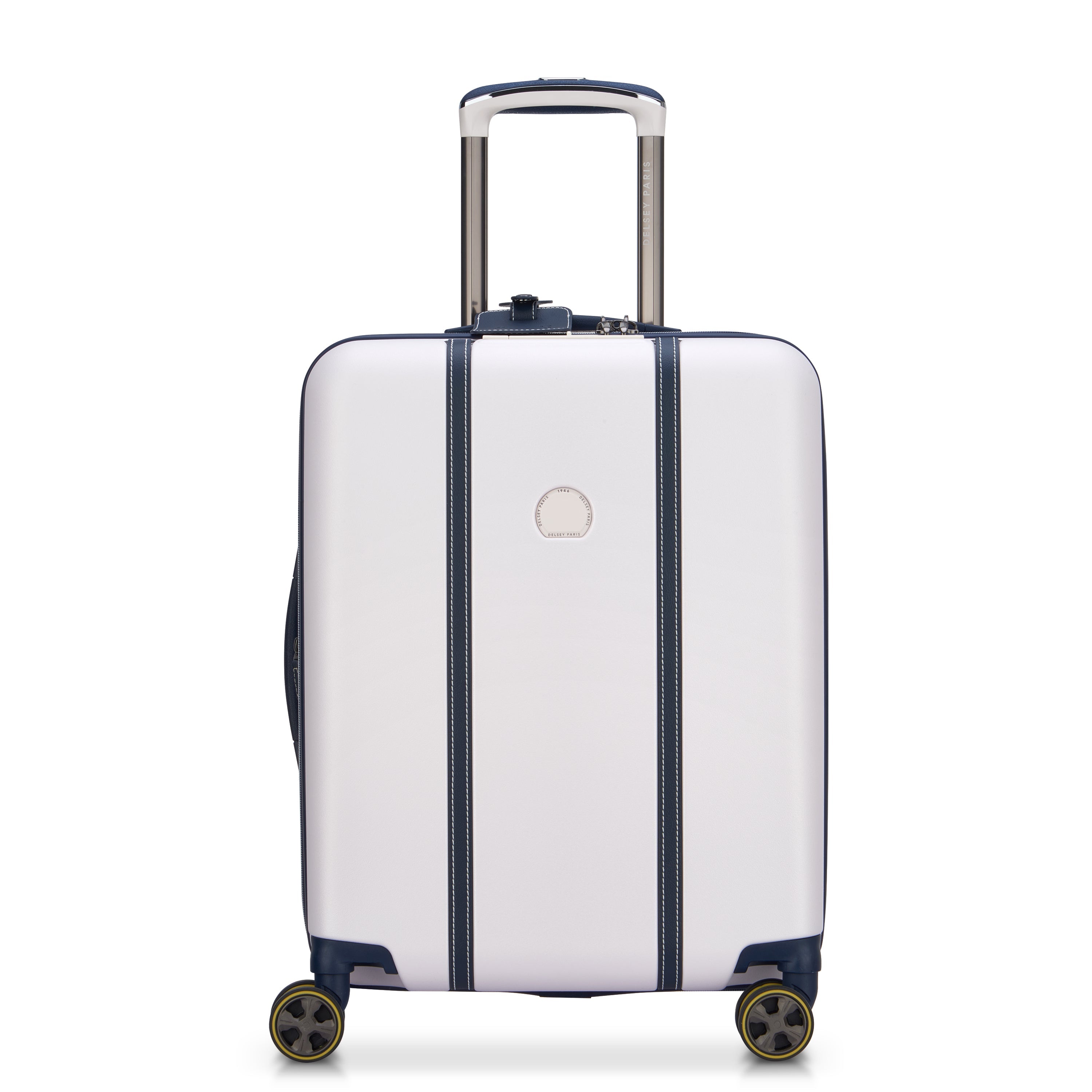 CADENCE| Suitcase Cabin slim Expandable 54.5 CM IVORY/NAVY