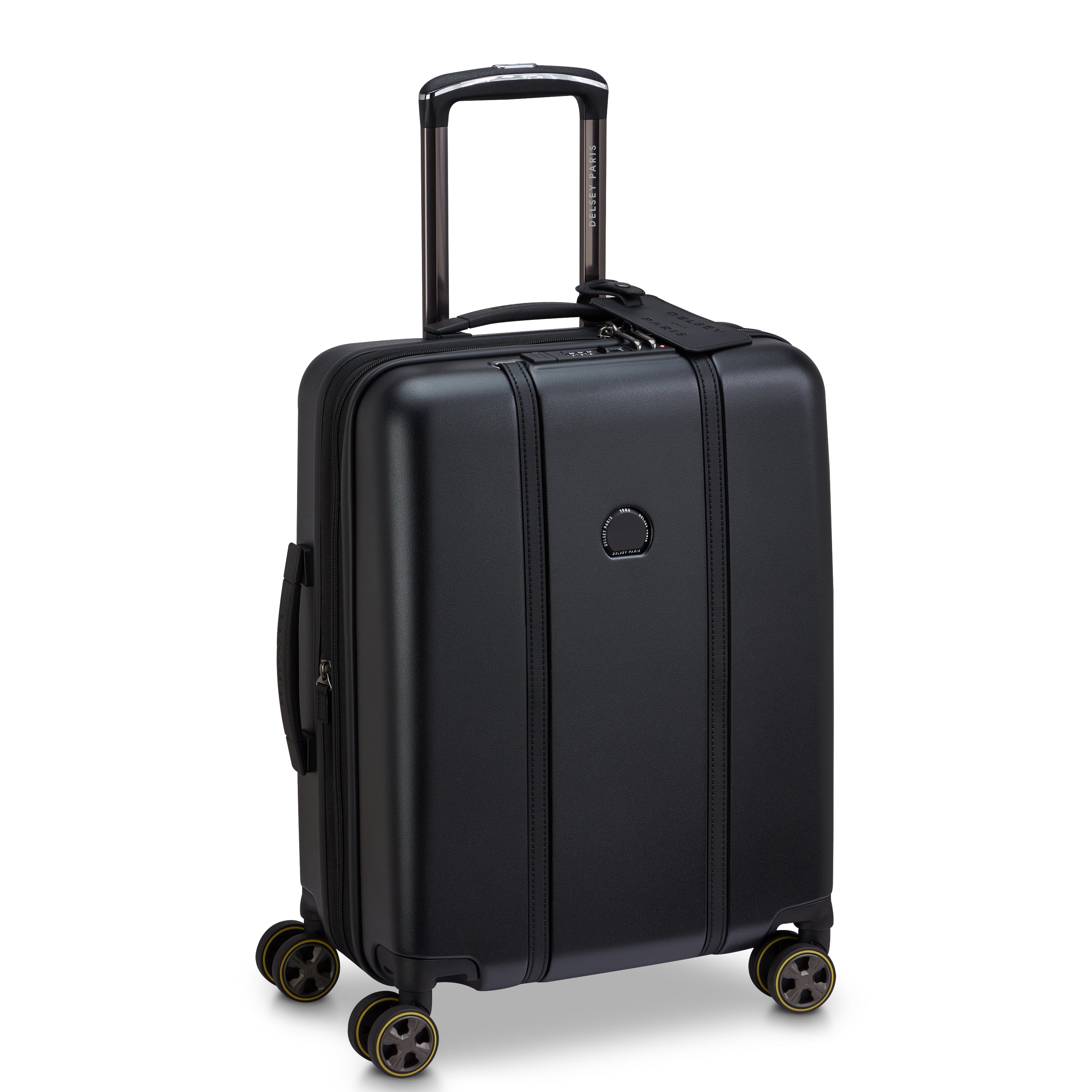 CADENCE| Suitcase Cabin slim Expandable 54.5 CM DEEP BLACK
