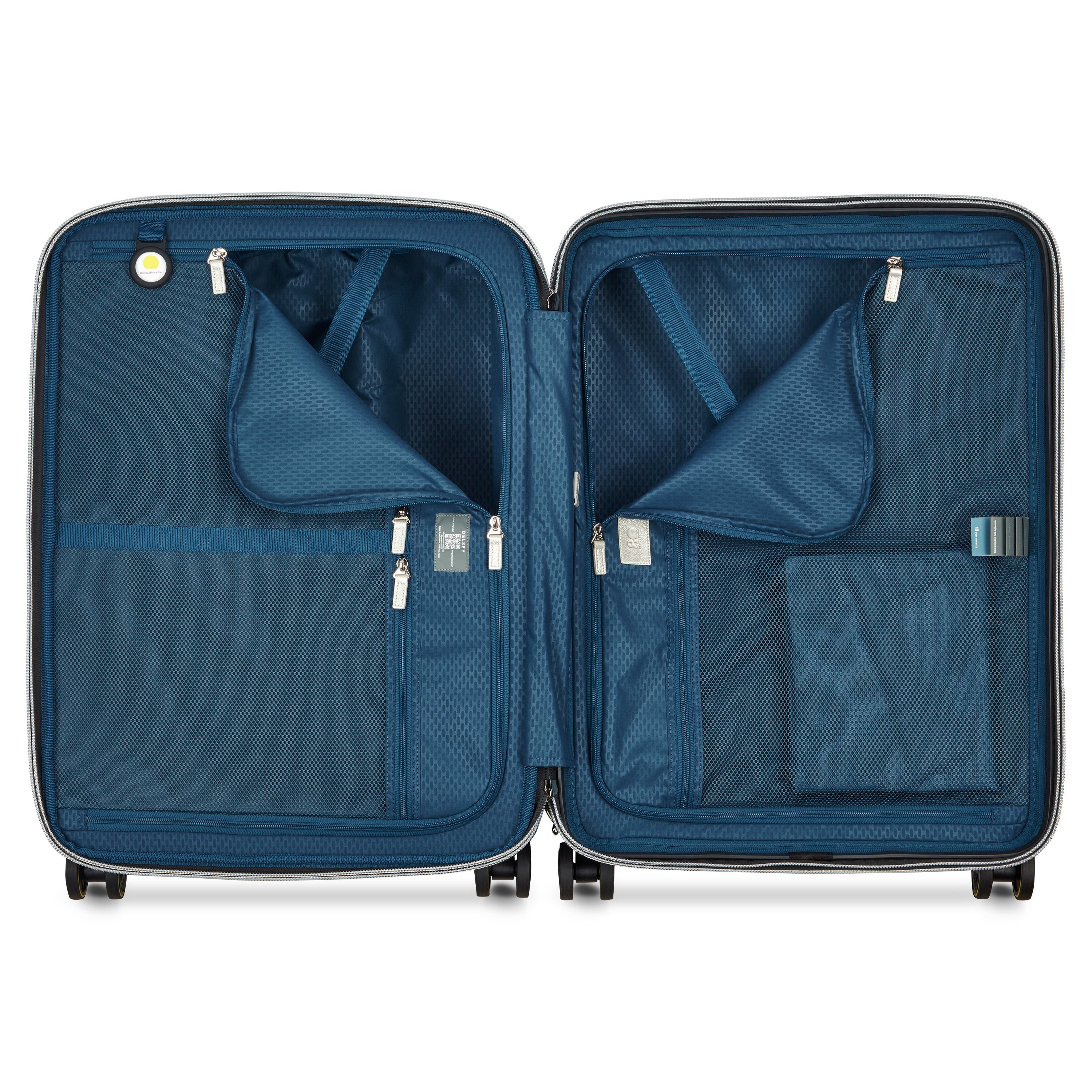 CADENCE| Valise Soute Extensible 66 CM NOIR/ARGENT
