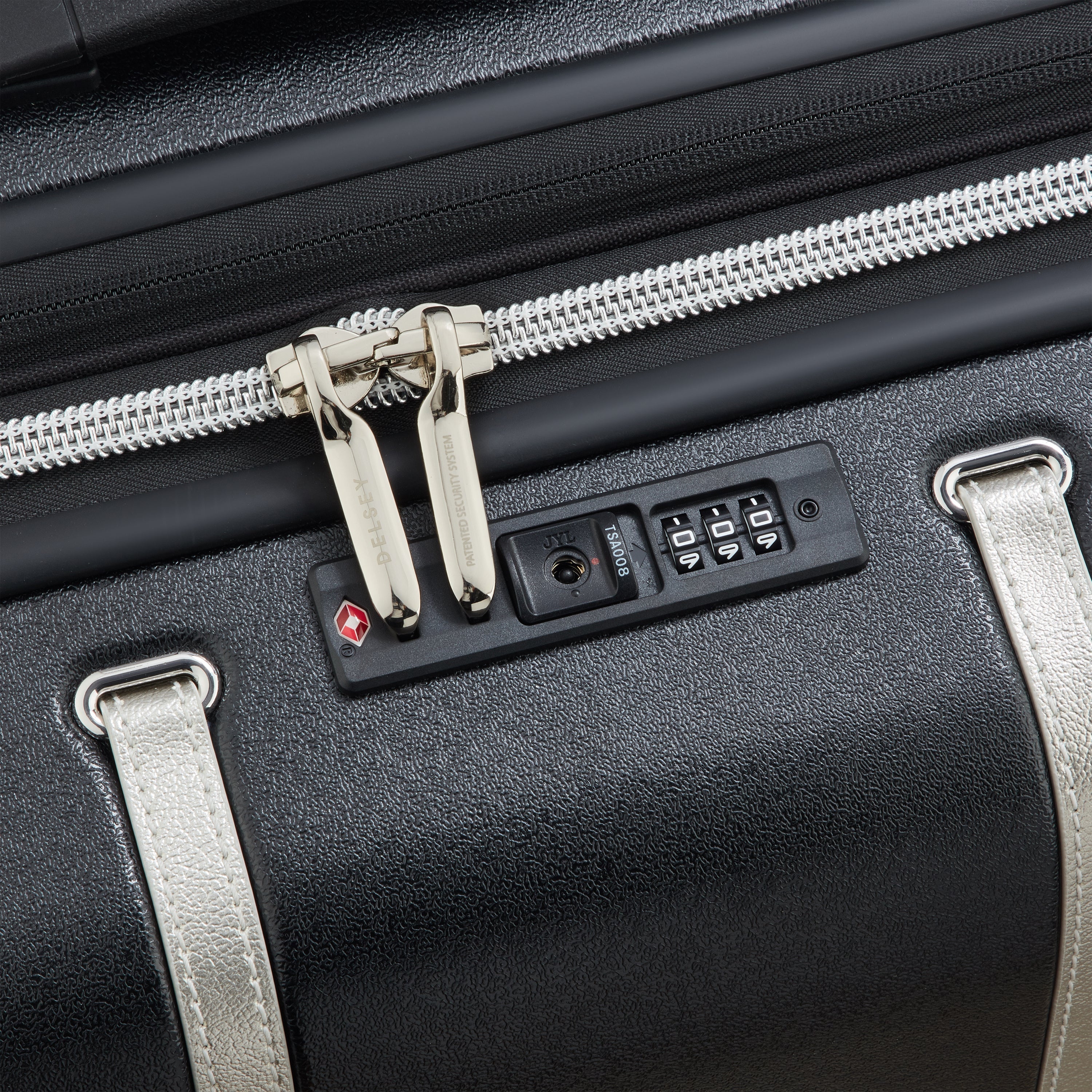 CADENCE| Suitcase Check-In Expandable 76 CM BLACK/SILVER