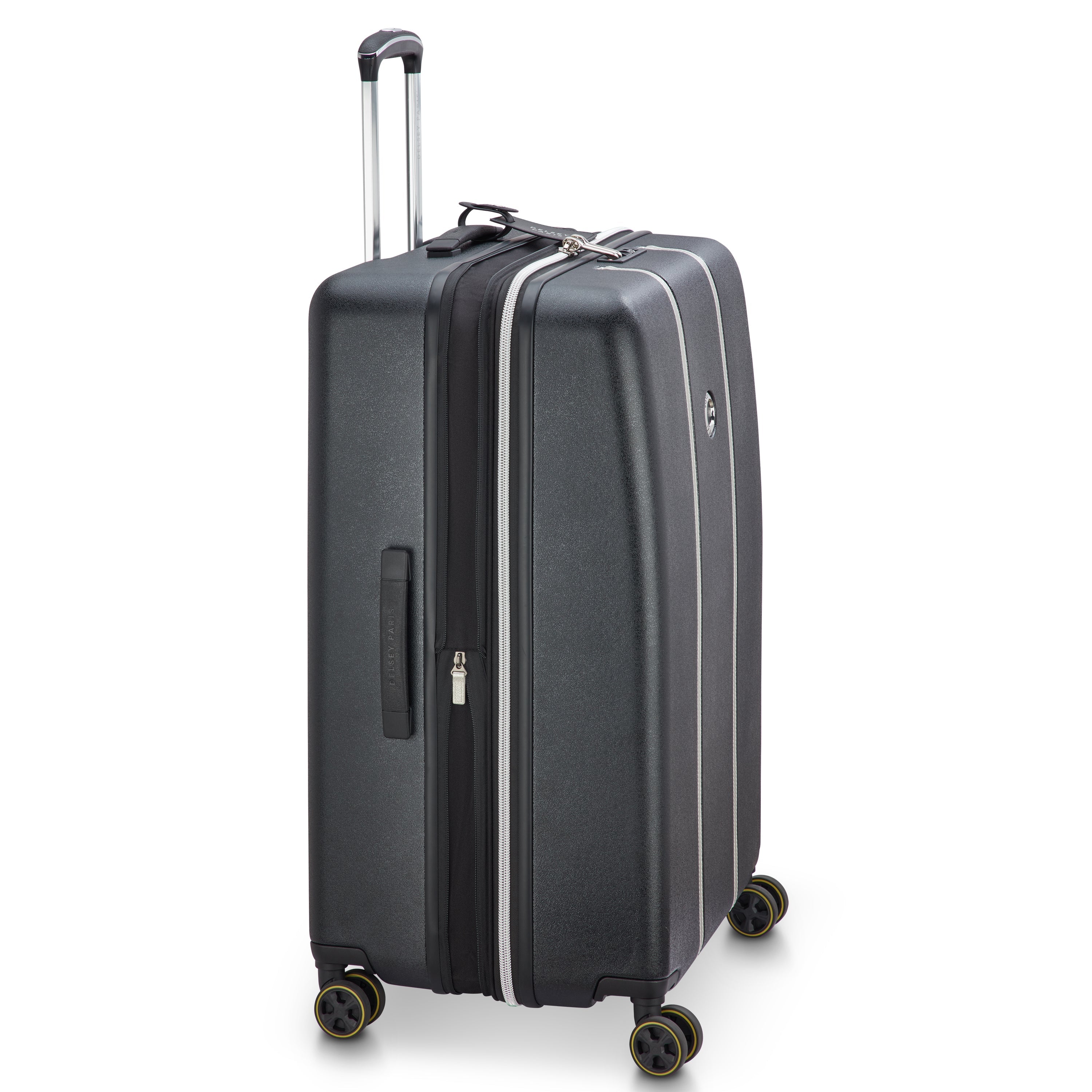 CADENCE| Suitcase Check-In Expandable 76 CM BLACK/SILVER