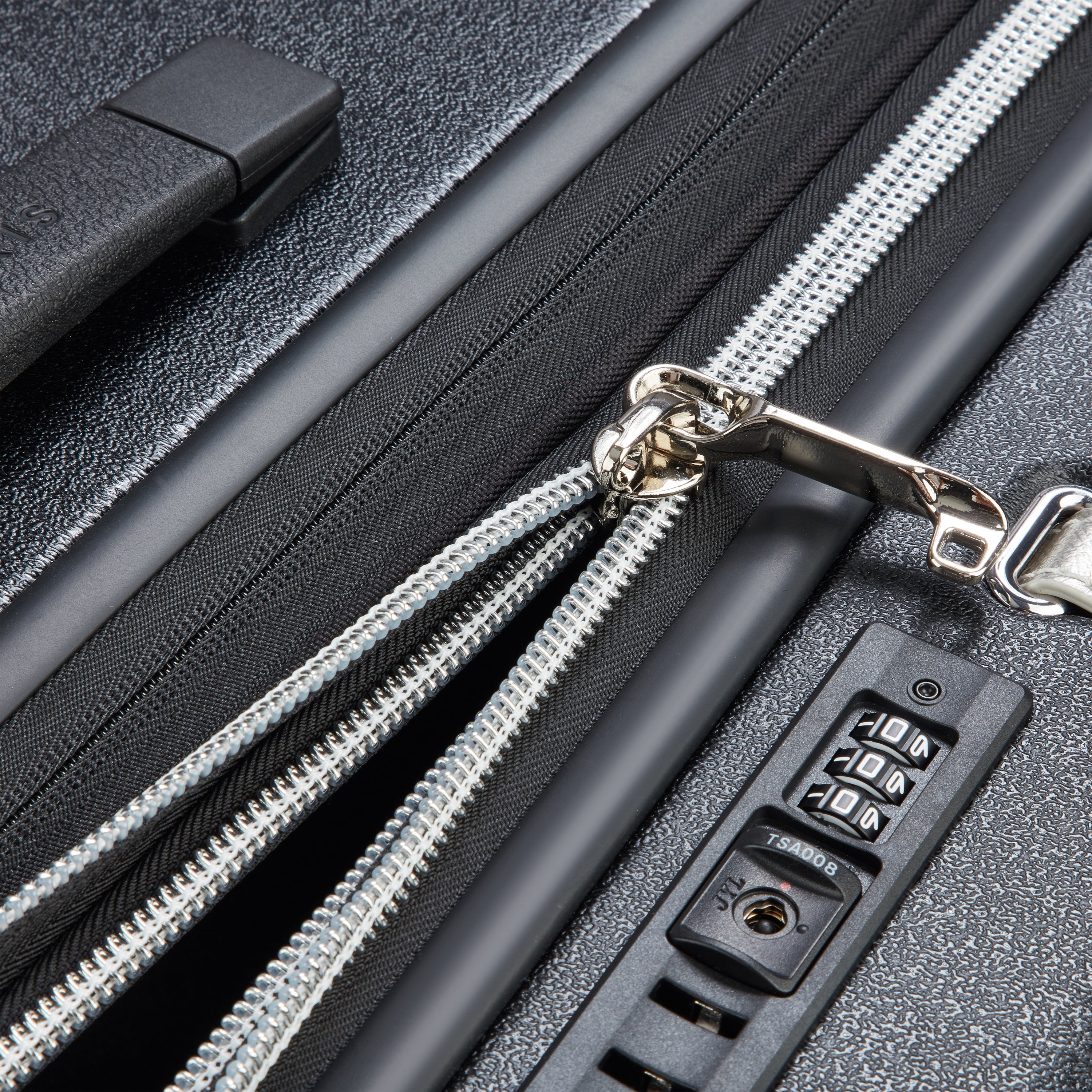 CADENCE| Suitcase Check-In Expandable 76 CM BLACK/SILVER