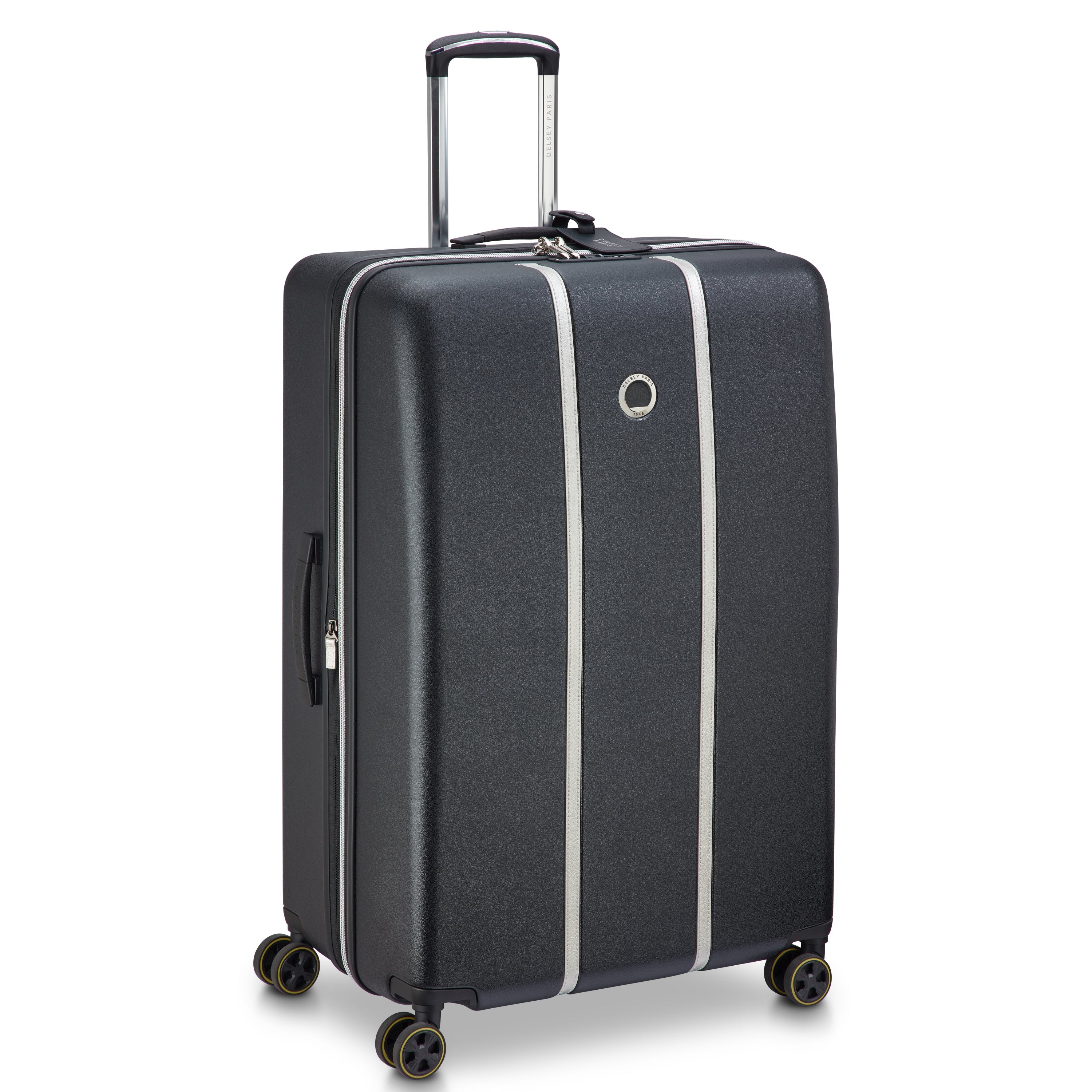 CADENCE| Suitcase Check-In Expandable 81.5 CM BLACK/SILVER