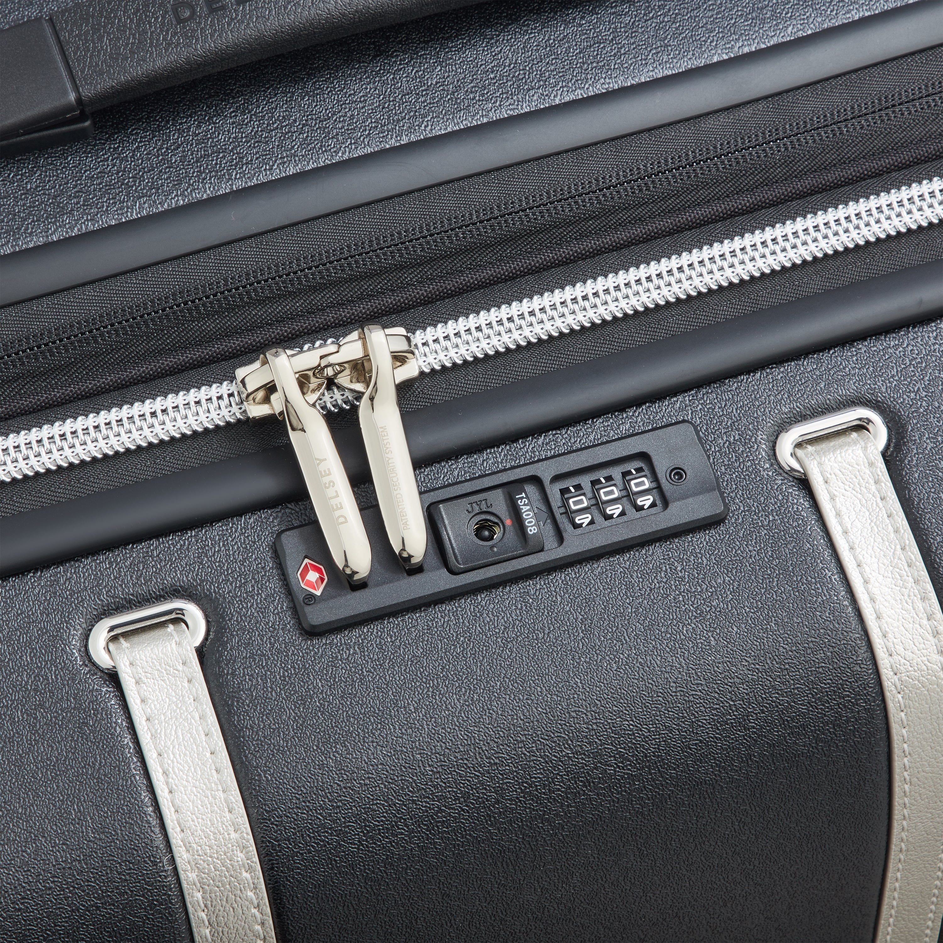 CADENCE| Suitcase Check-In Expandable 81.5 CM BLACK/SILVER