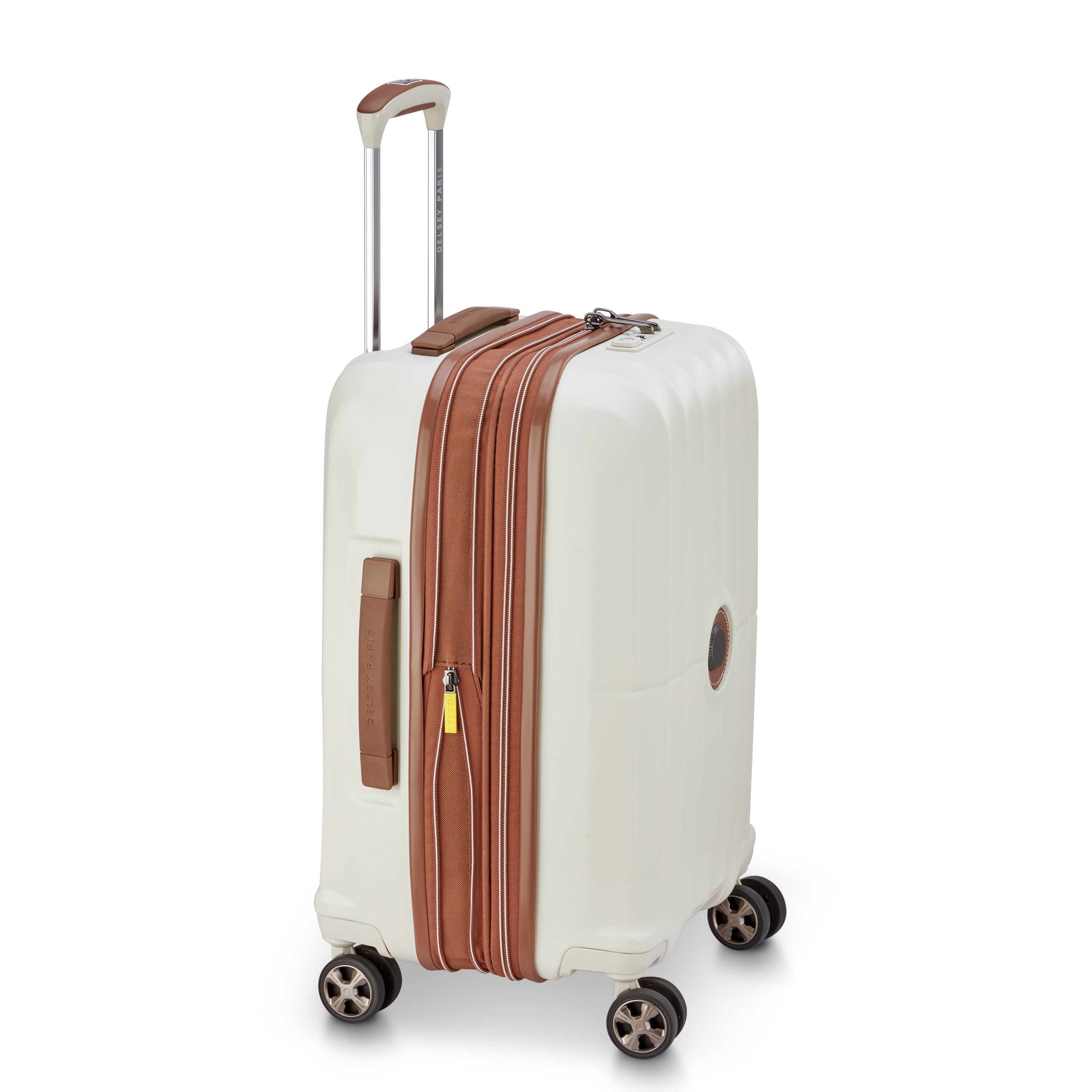 CARROUSEL 2| Valise Cabine Extensible 55 CM OFF WHITE