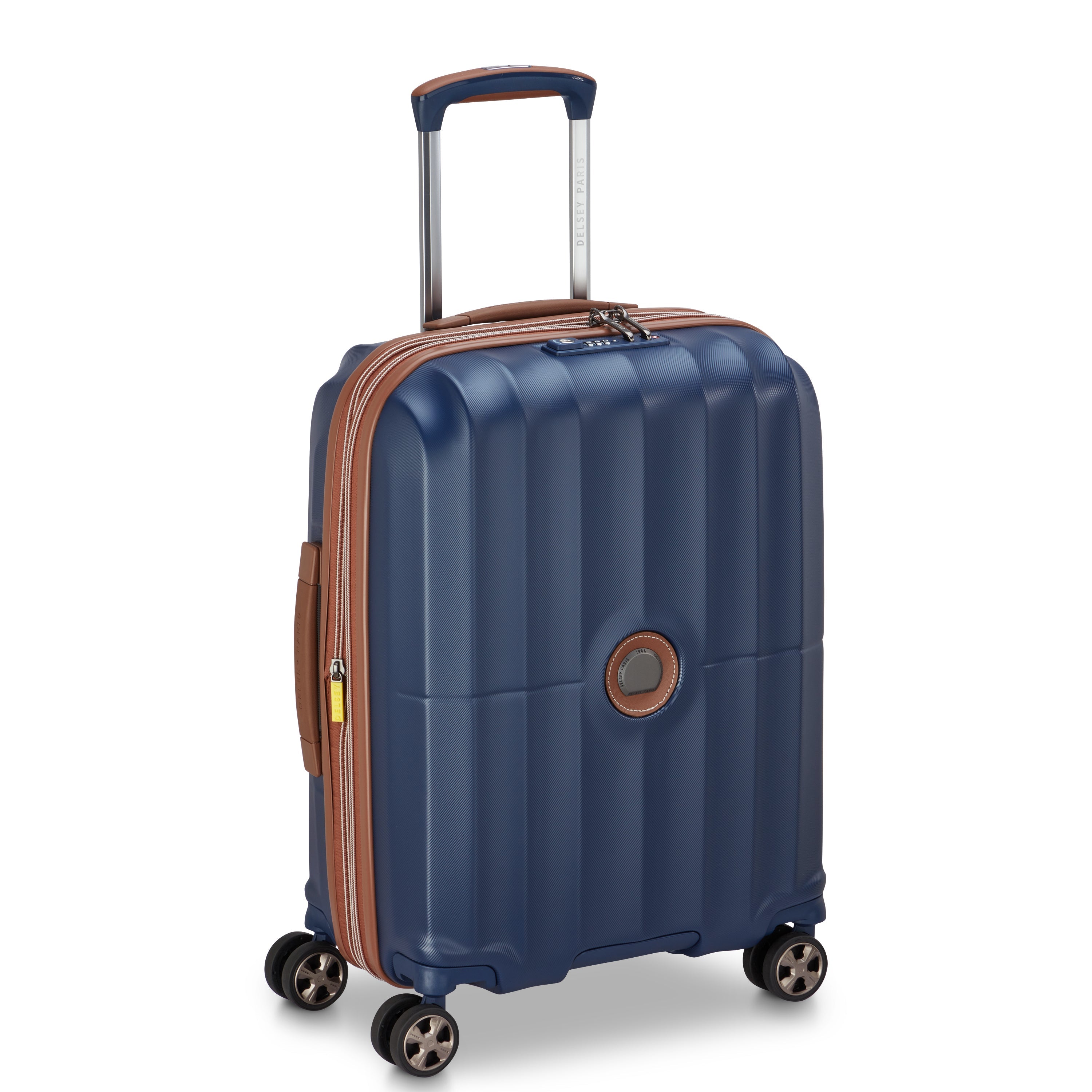 CARROUSEL 2| Valise Cabine Slim Extensible 55 CM BLEU