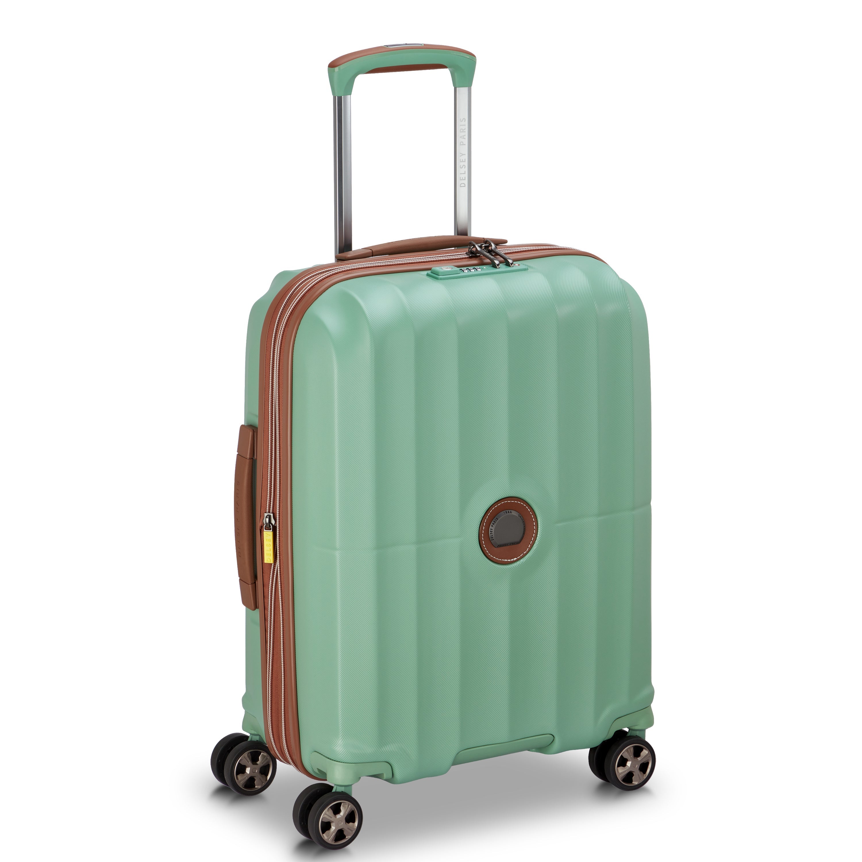 CARROUSEL 2| Maleta Cabina Slim Expandible 55 CM VERDE SALVIA