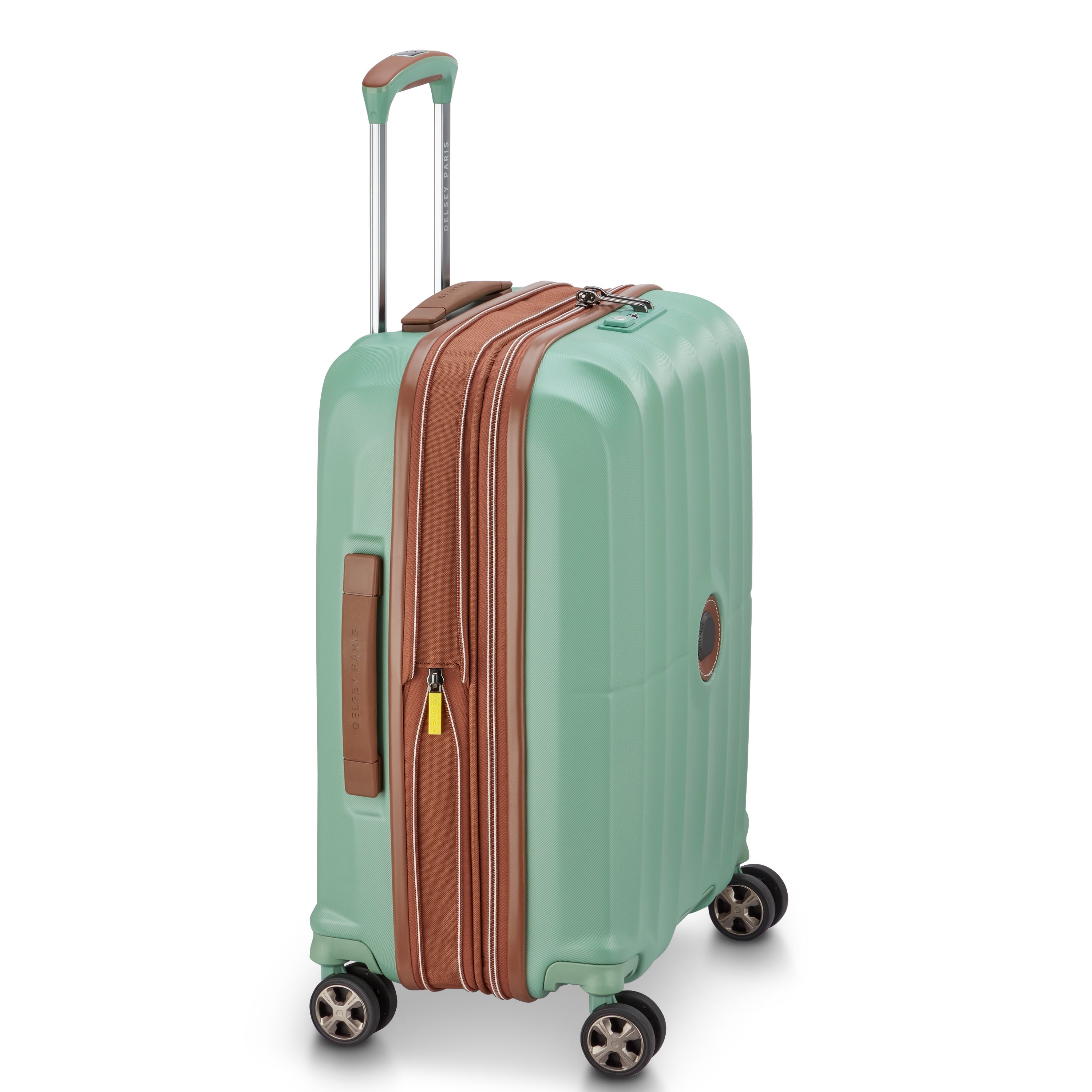 CARROUSEL 2| Maleta Cabina Slim Expandible 55 CM VERDE SALVIA