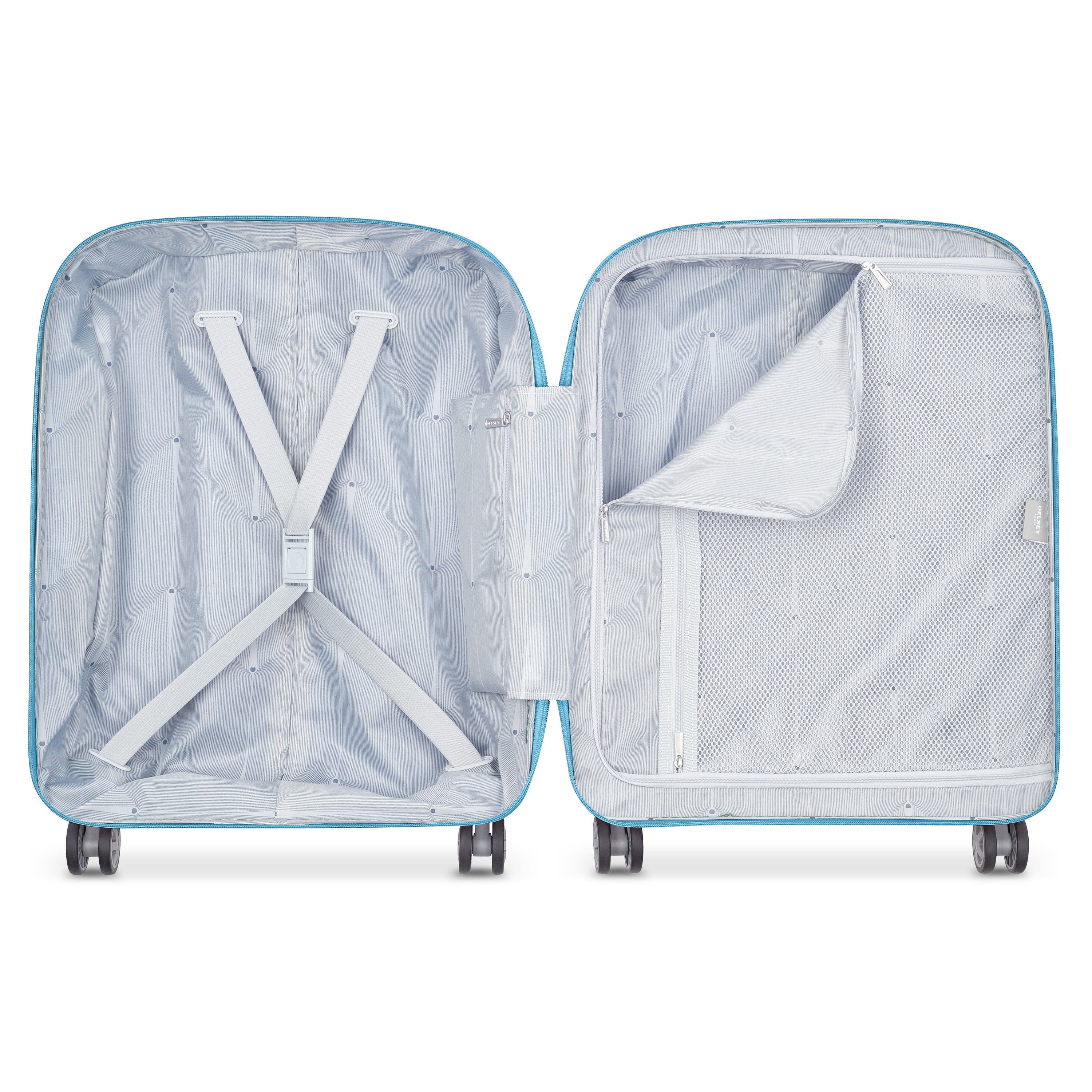 CLAVEL| Valise Cabine Slim 55 CM BLEU VERT