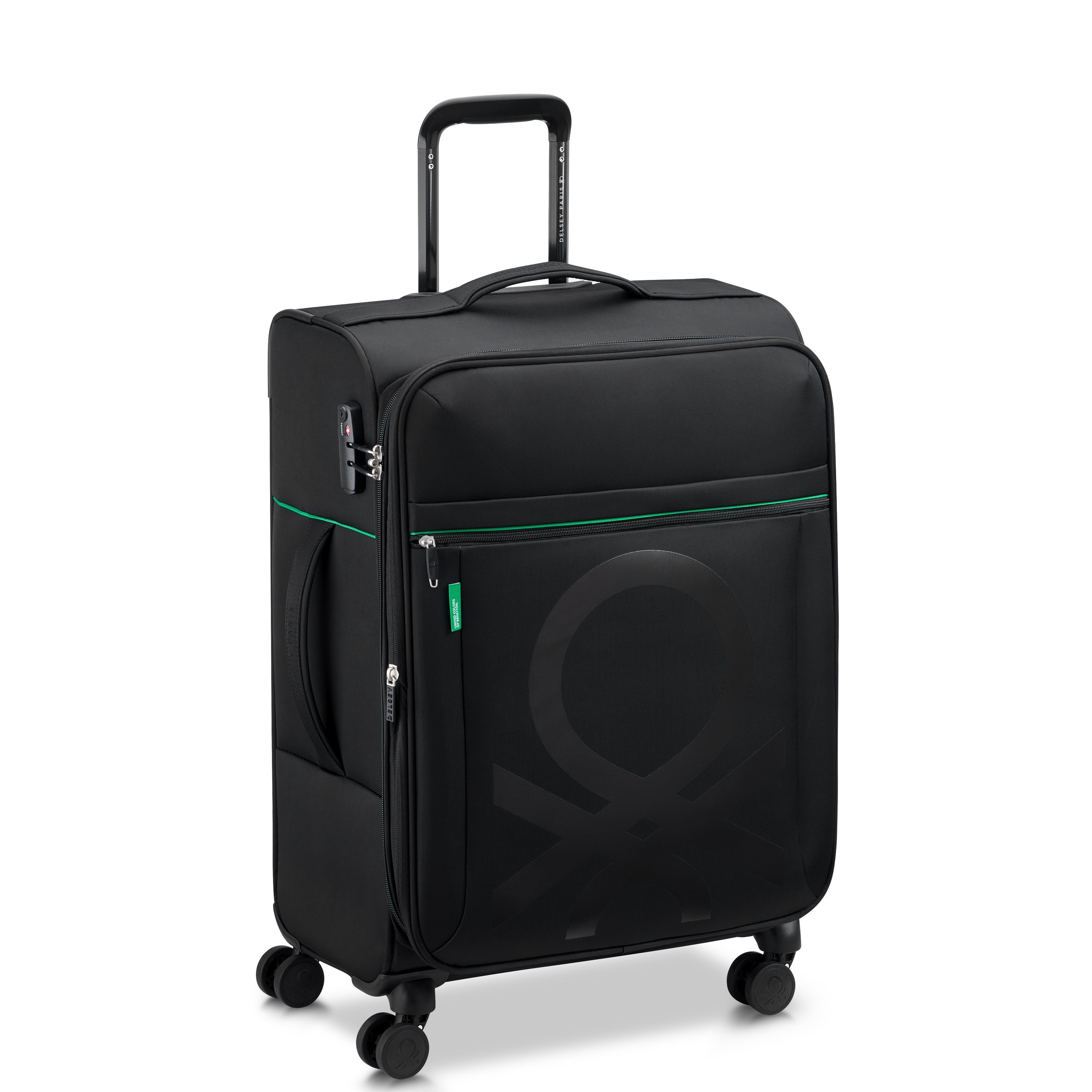 COLOR BLOCK| Valise Soute Extensible 66.5 CM NOIR